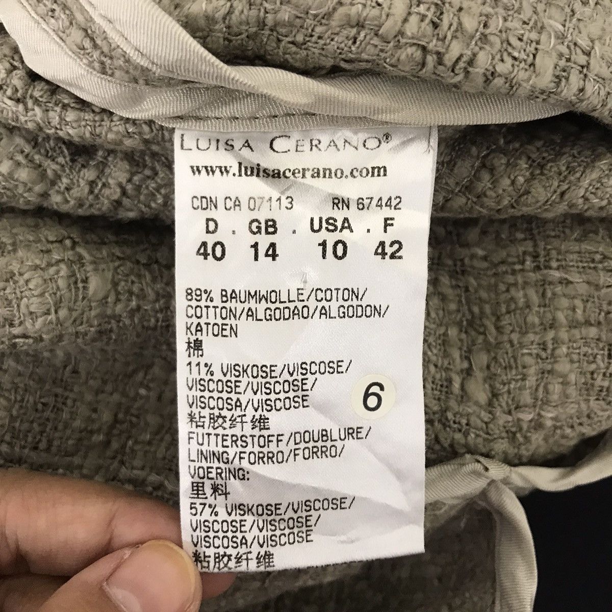 Vintage LUISA CERANO GERMANY Deconstructed Knitwear Jacket Size US S / EU 44-46 / 1 - 5 Thumbnail