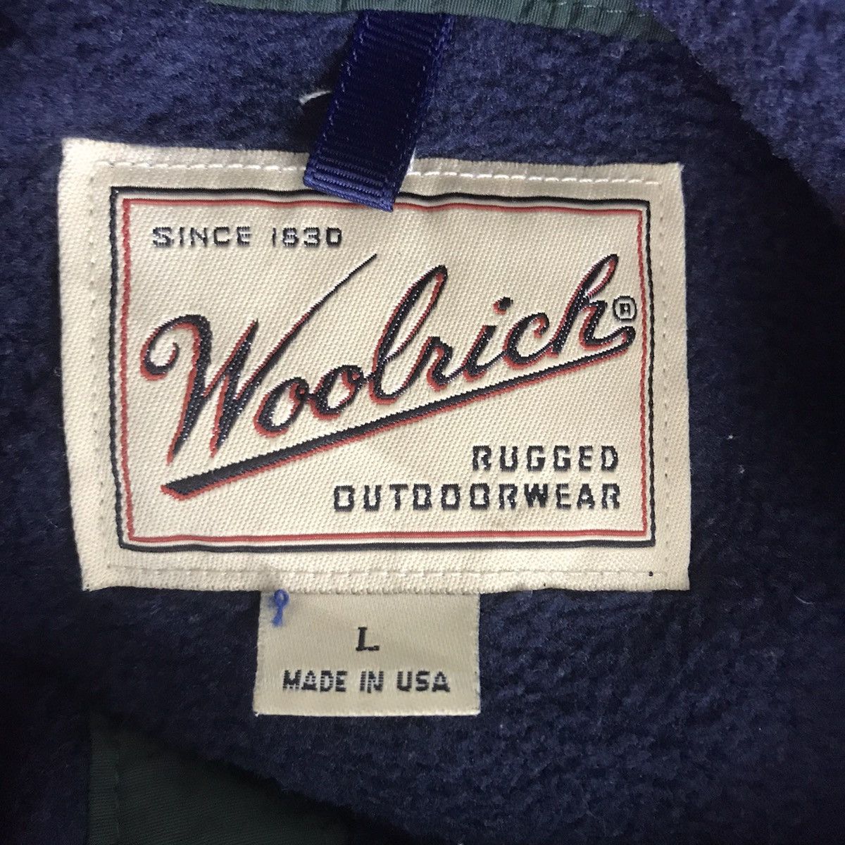 Vintage Vintage 80s WOOLRICH USA Sherpa Button Up Fleece Sweatshirt Size US L / EU 52-54 / 3 - 6 Thumbnail