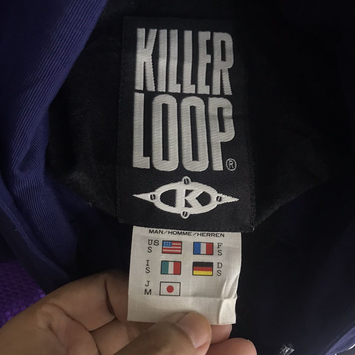 Vintage KILLER LOOP Ski Winter Skate Side Tape Hoodie Size US XL / EU 56 / 4 - 6 Thumbnail