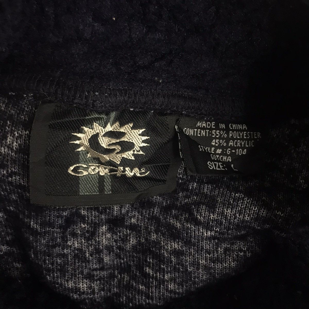 Gotcha Vintage GOTCHA Surf Deep Pile Fleece Retro Sherpa Sweatshirt Size US L / EU 52-54 / 3 - 4 Thumbnail