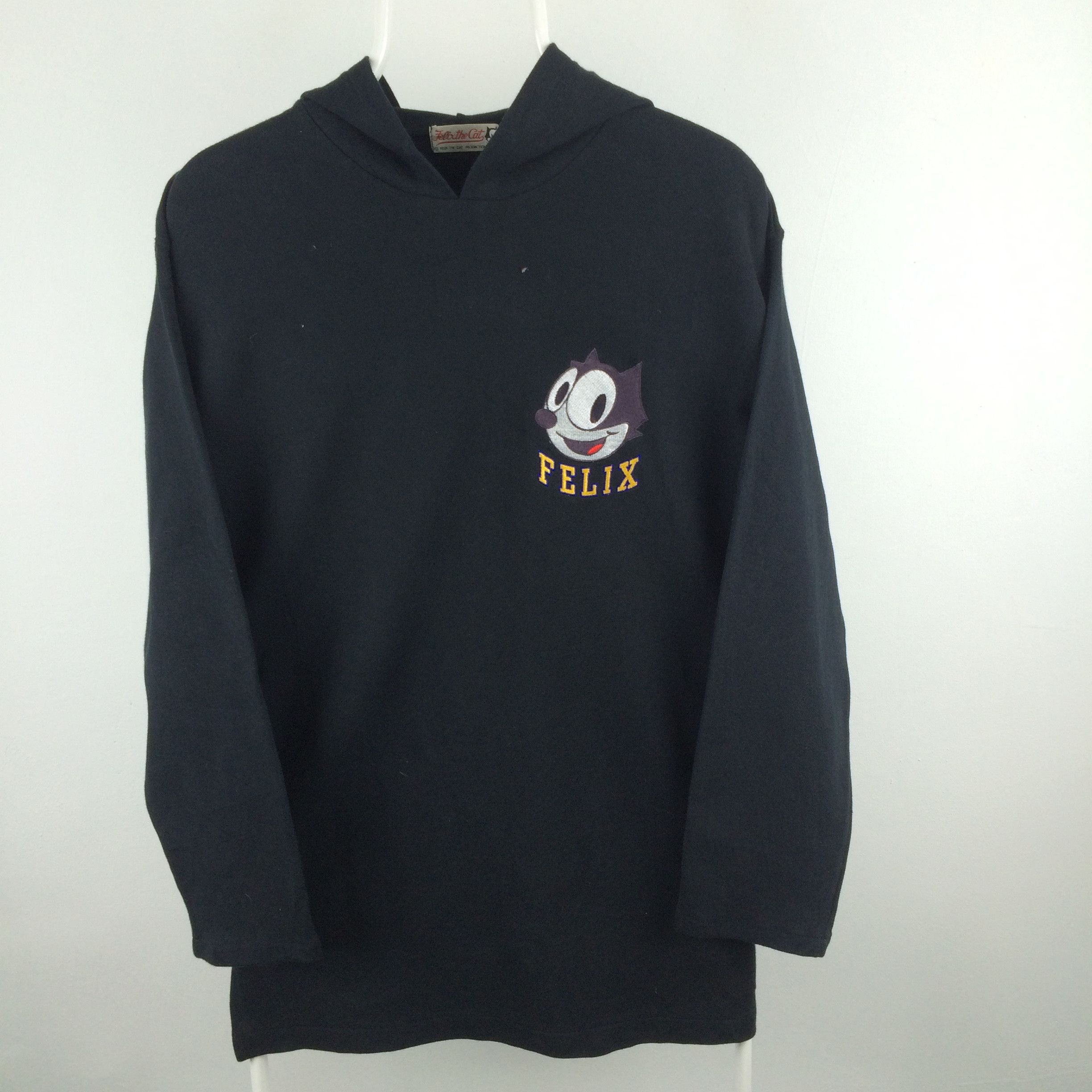 Cartoon Network × Vintage Z175 90s FELIX THE CAT PRODUCTION SWEATSHIRTS HOODED Size US M / EU 48-50 / 2 - 3 Thumbnail
