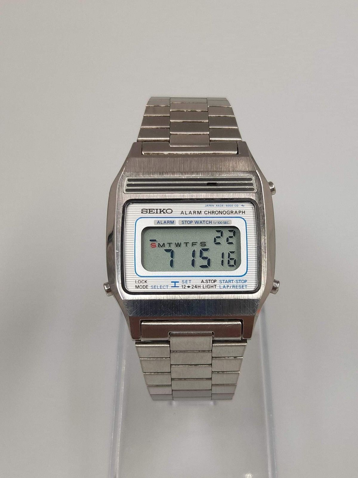 High quality Vintage Seiko Men’s Digital Watch A639-5000