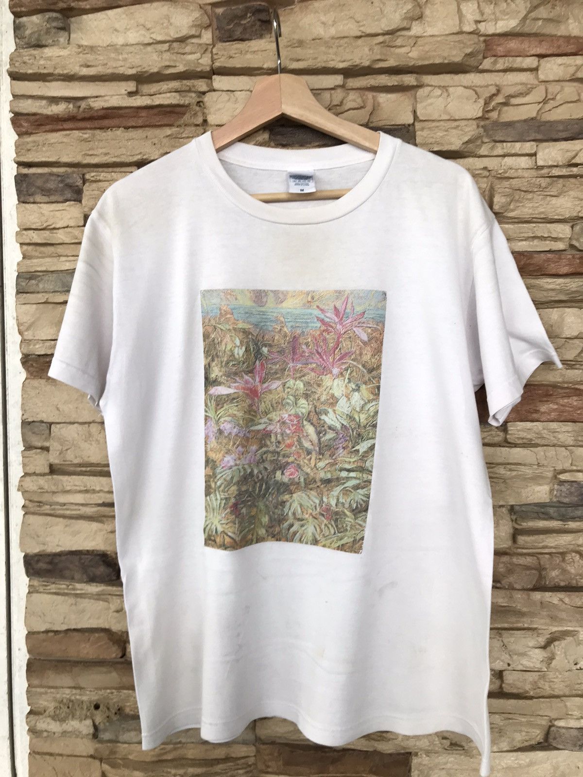 Vintage Vintage Art Flower Jungle Tee Size US M / EU 48-50 / 2 - 1 Thumbnail