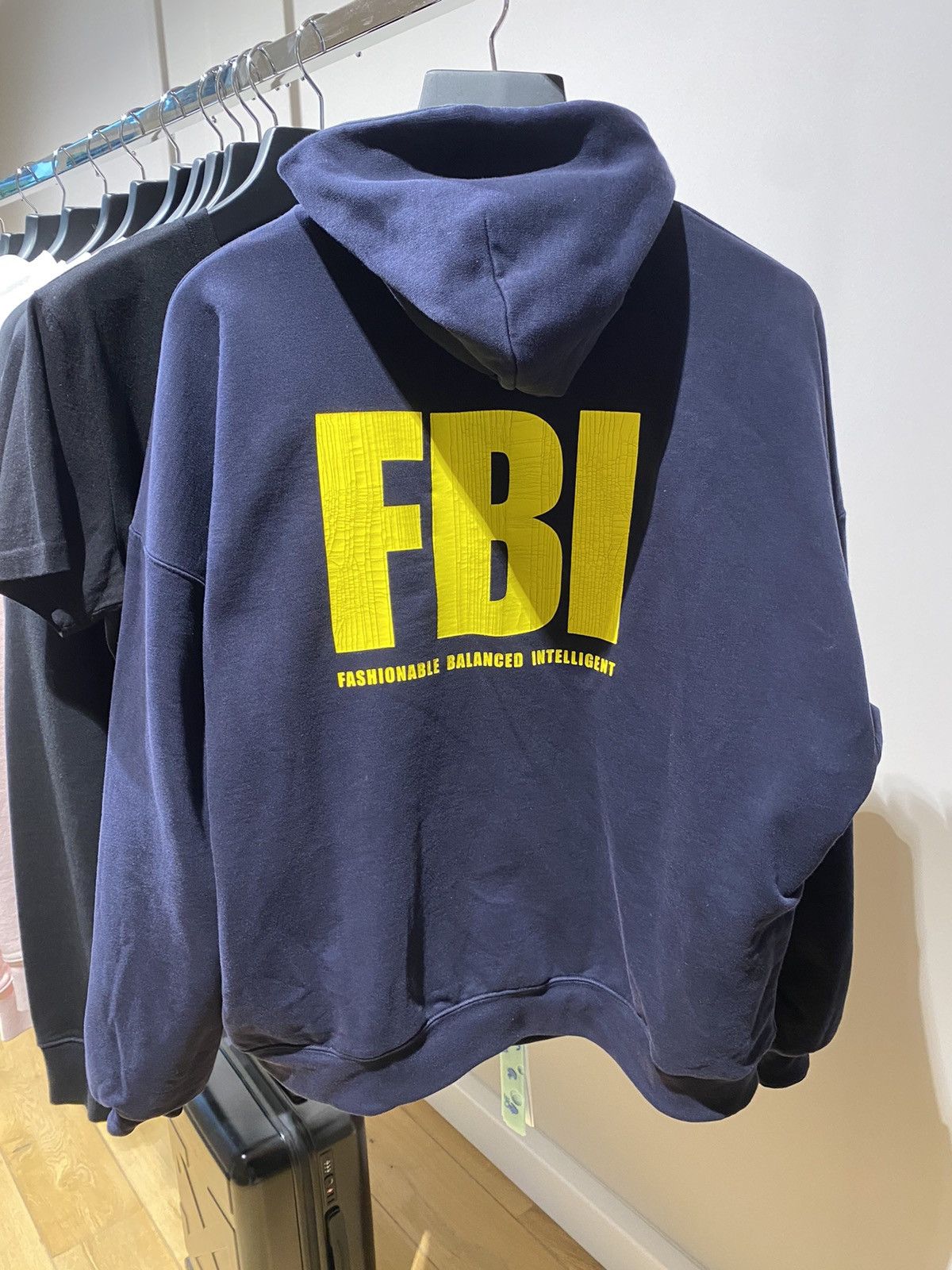 Balenciaga Balenciaga FBI Inside Out Hoodie | Grailed