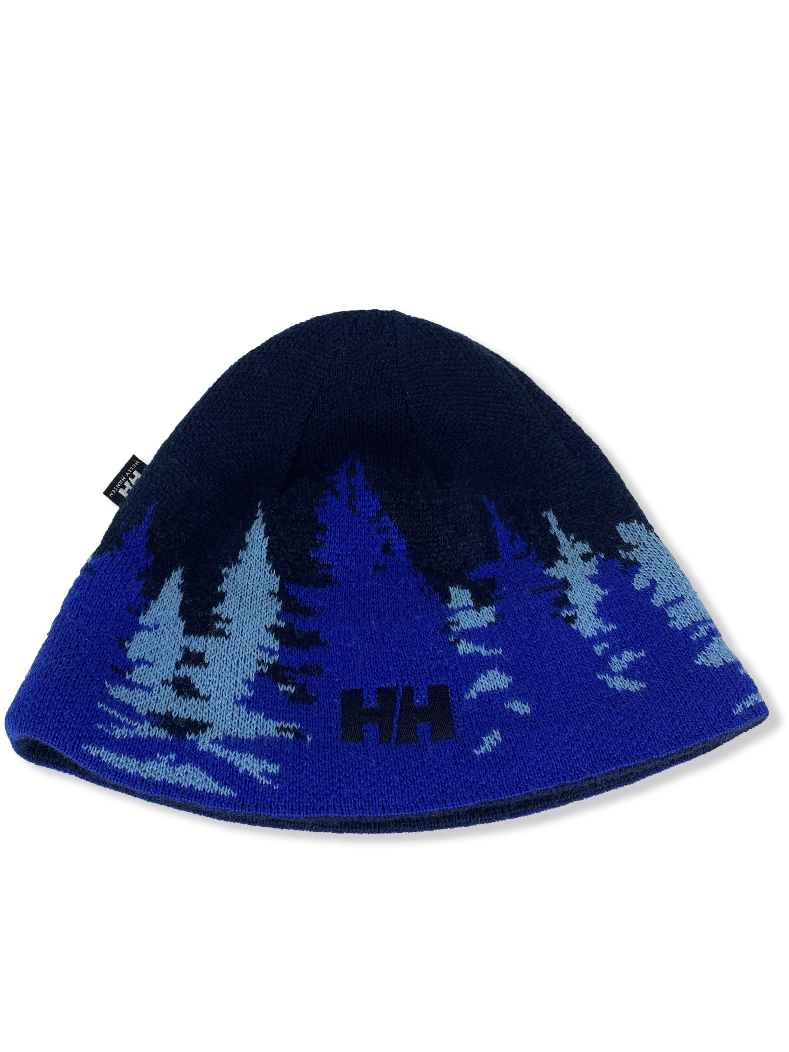 Helly Hansen Vintage HELLY HANSEN Winter Forest Print Beanie M385 Size ONE SIZE - 1 Thumbnail