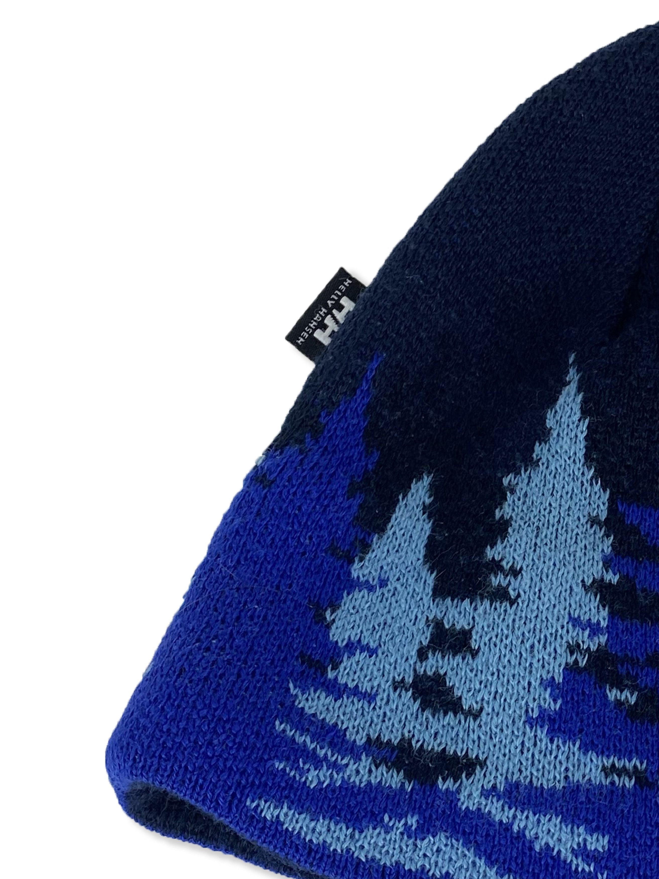 Helly Hansen Vintage HELLY HANSEN Winter Forest Print Beanie M385 Size ONE SIZE - 4 Thumbnail