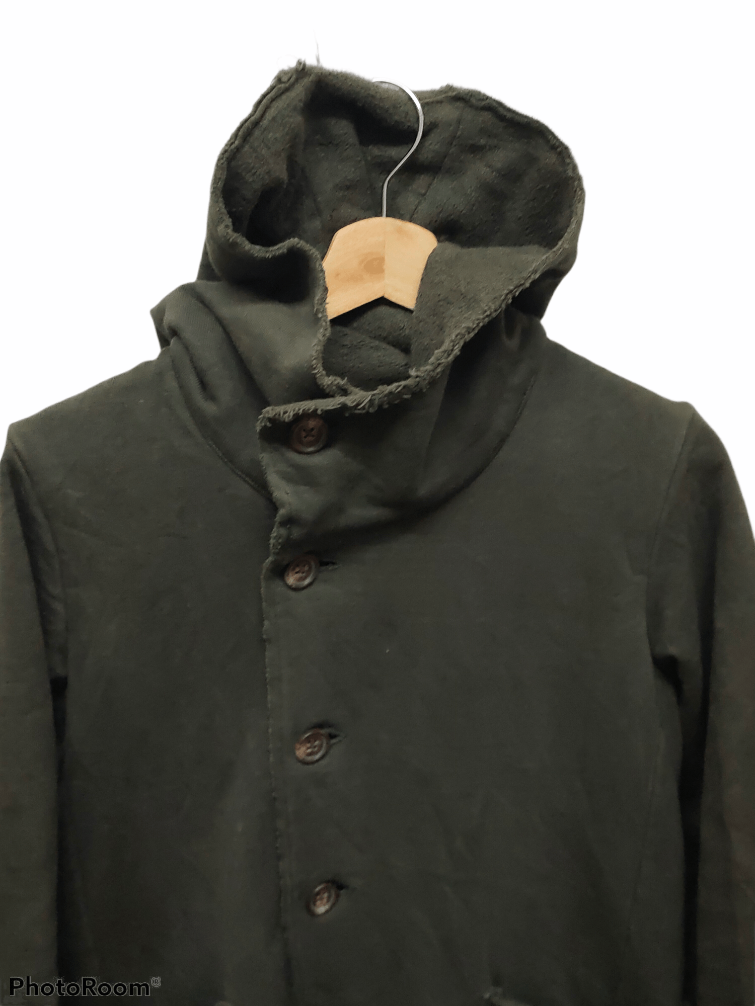 Japanese Brand Steal 🔥Quadro jacket hoodie army olive green Size US S / EU 44-46 / 1 - 2 Thumbnail