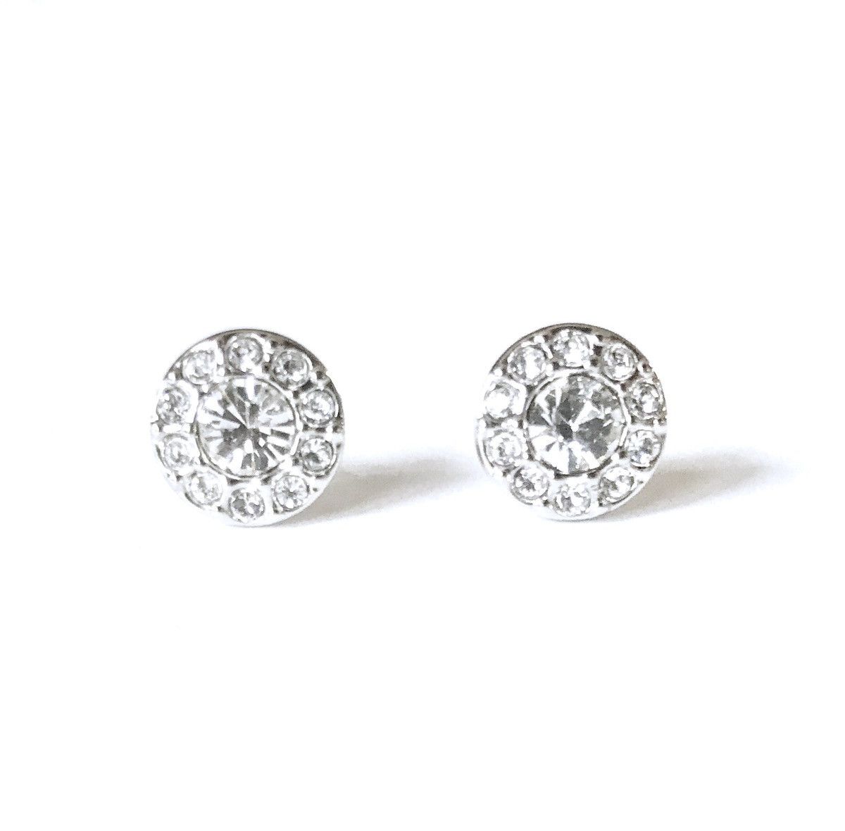 image of Givenchy Silver Stud Earrings, Men's