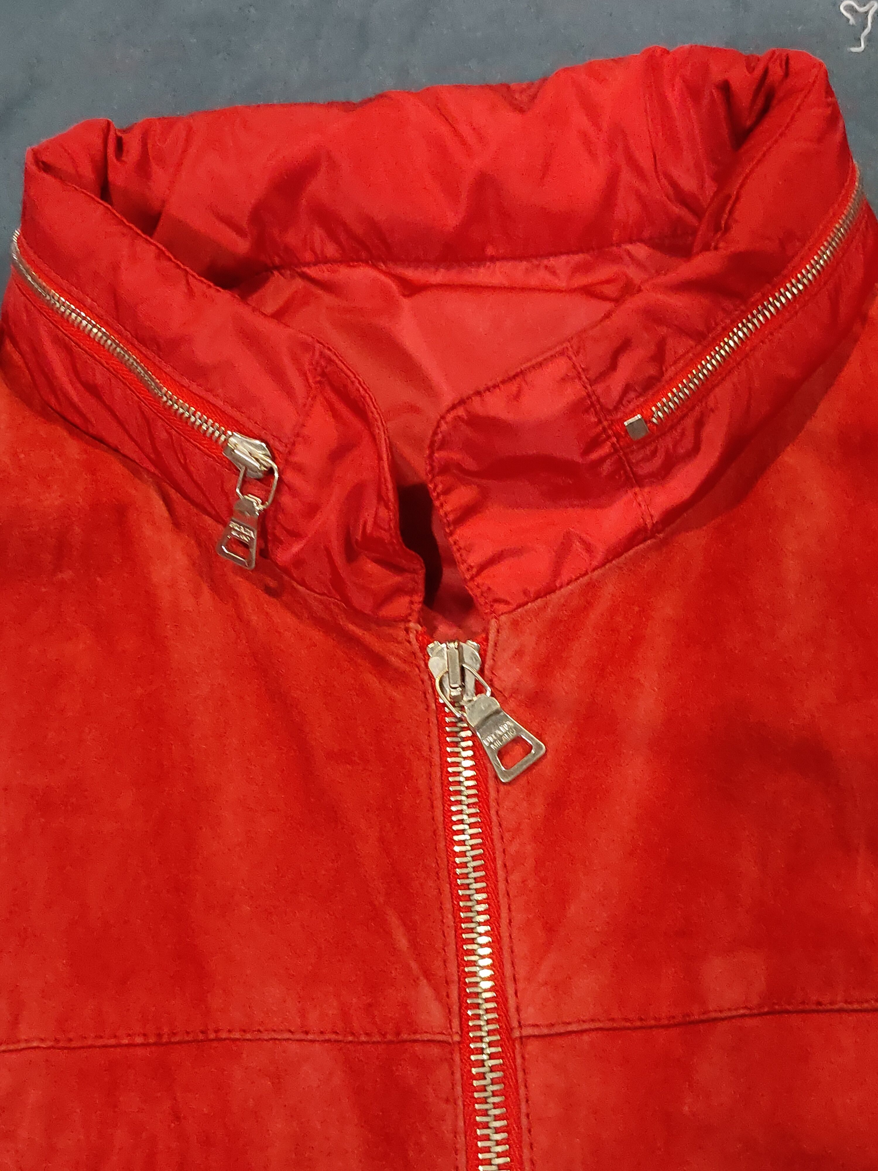 Prada Prada vintage Zipper jacket pocket red Size US S / EU 44-46 / 1 - 3 Thumbnail