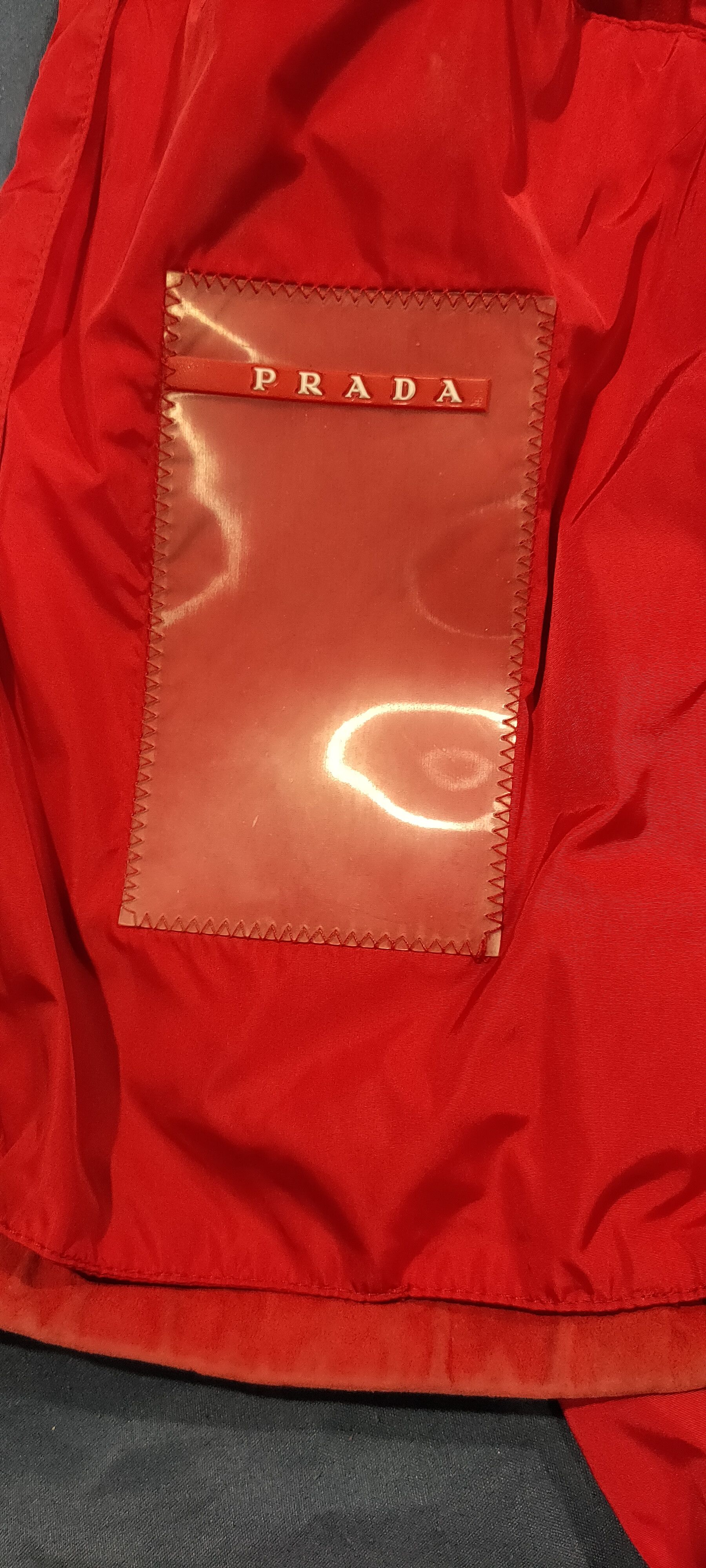 Prada Prada vintage Zipper jacket pocket red Size US S / EU 44-46 / 1 - 9 Thumbnail