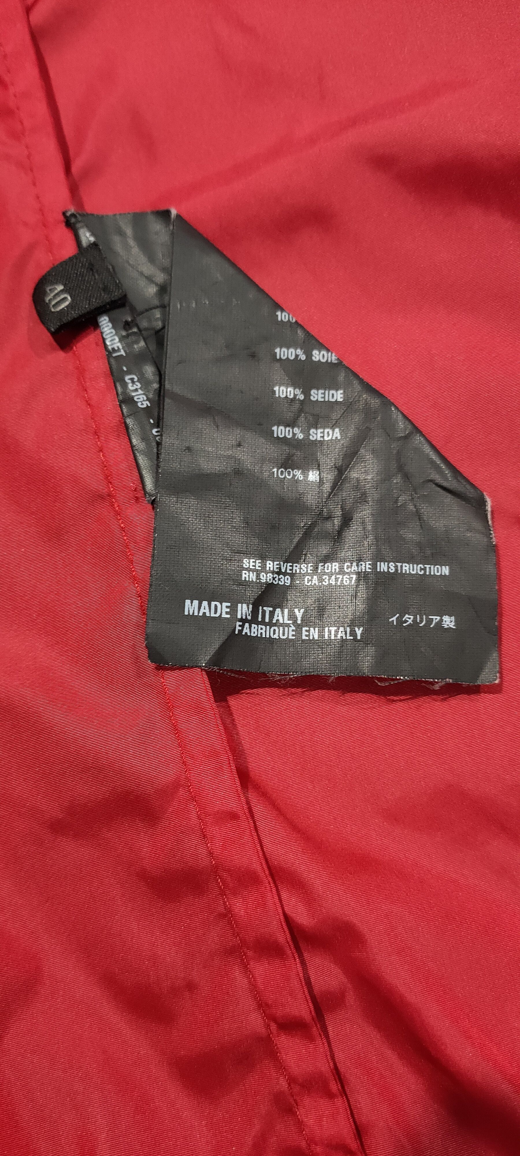 Prada Prada vintage Zipper jacket pocket red Size US S / EU 44-46 / 1 - 10 Thumbnail
