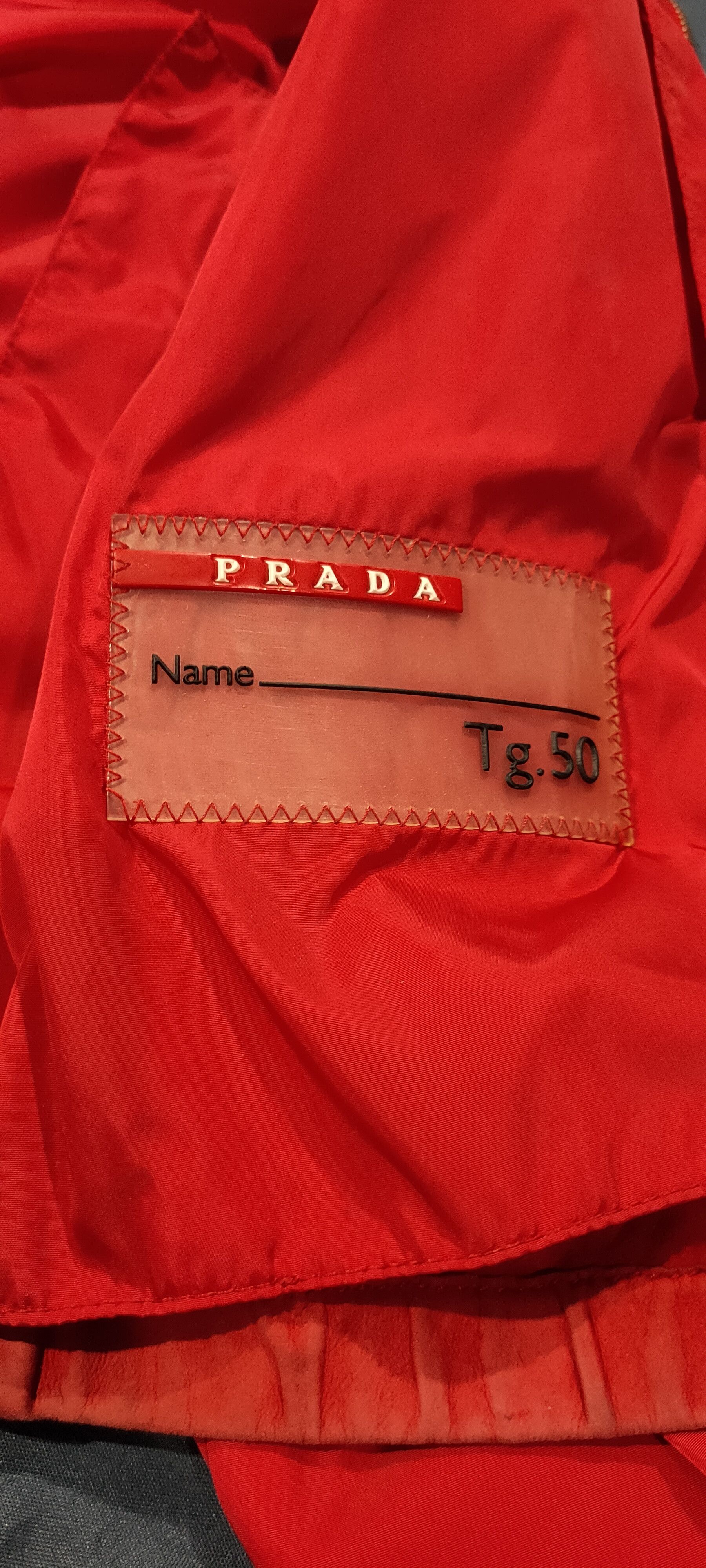 Prada Prada vintage Zipper jacket pocket red Size US S / EU 44-46 / 1 - 8 Thumbnail