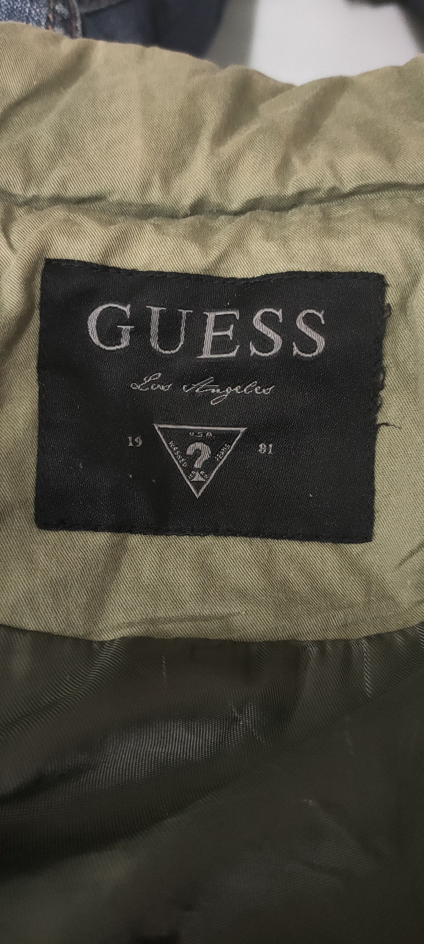 Guess × Vintage Guess vintage army green parka zipper jacket nice🔥 Size US S / EU 44-46 / 1 - 6 Thumbnail