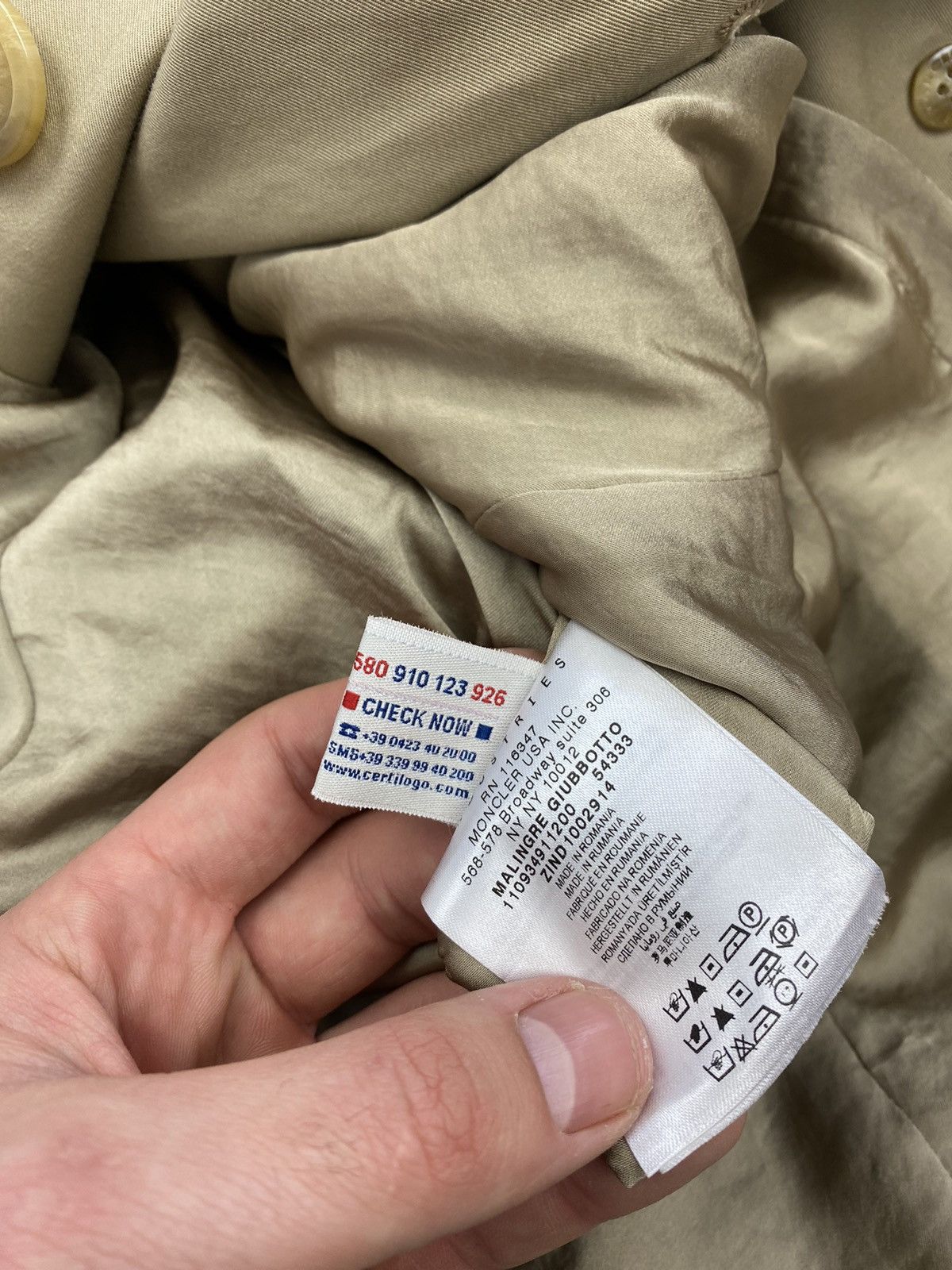 Moncler Moncler Malingre Double-Breasted Trench Coat Size M / US 6-8 / IT 42-44 - 4 Thumbnail