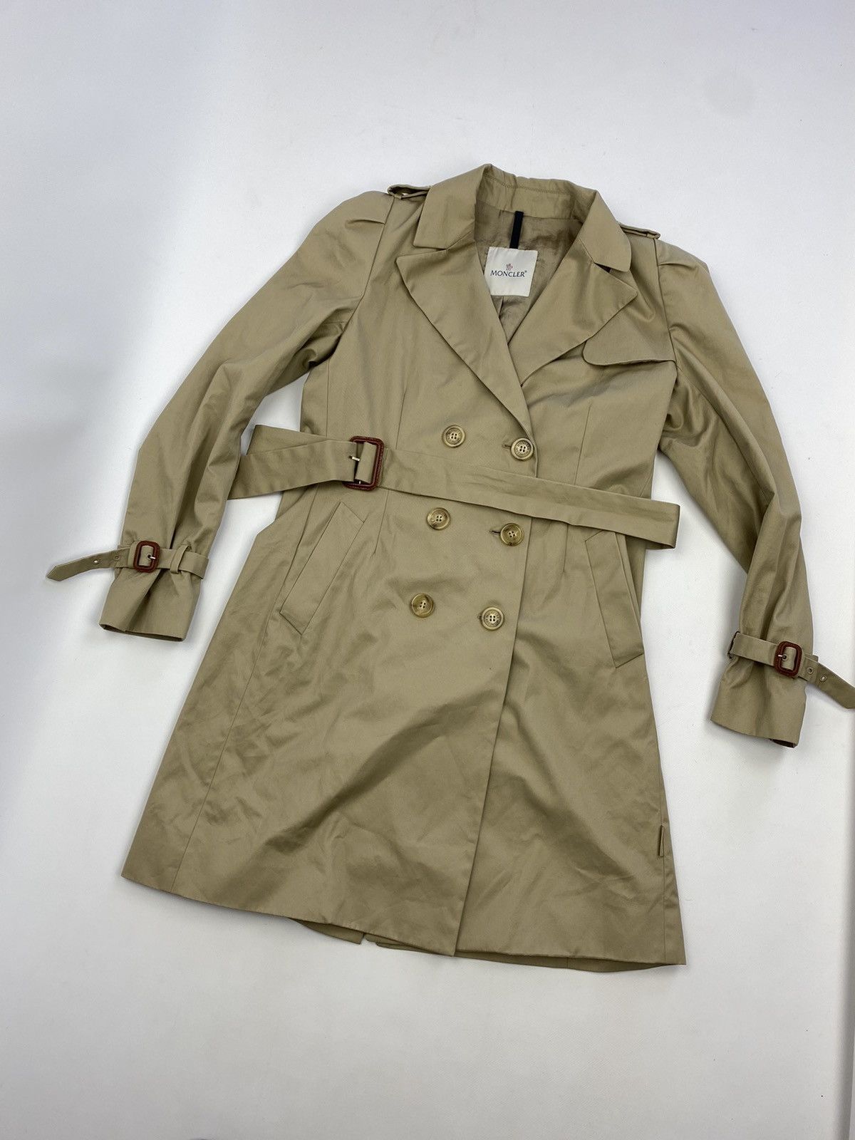 Moncler Moncler Malingre Double-Breasted Trench Coat Size M / US 6-8 / IT 42-44 - 1 Thumbnail