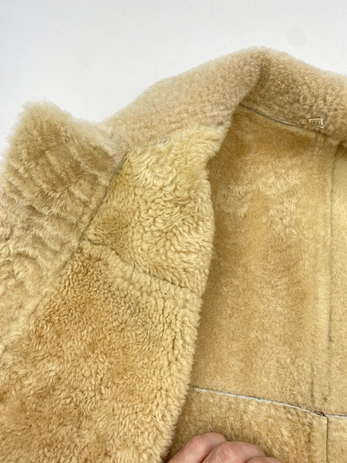 Other VTG Real Patchwork Shearling Leather Aviator Bomber Jacket Size US M / EU 48-50 / 2 - 9 Thumbnail