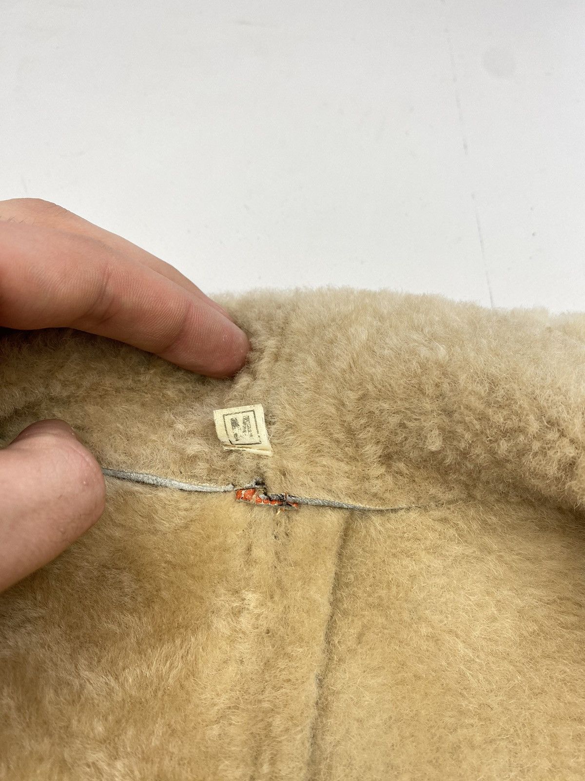 Other VTG Real Patchwork Shearling Leather Aviator Bomber Jacket Size US M / EU 48-50 / 2 - 4 Thumbnail