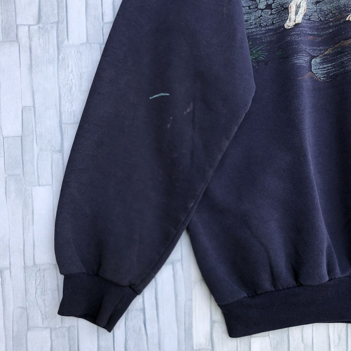 Vintage Vintage Wolf Fullprint Sweatshirt Jumper Pullover Size US XL / EU 56 / 4 - 6 Thumbnail