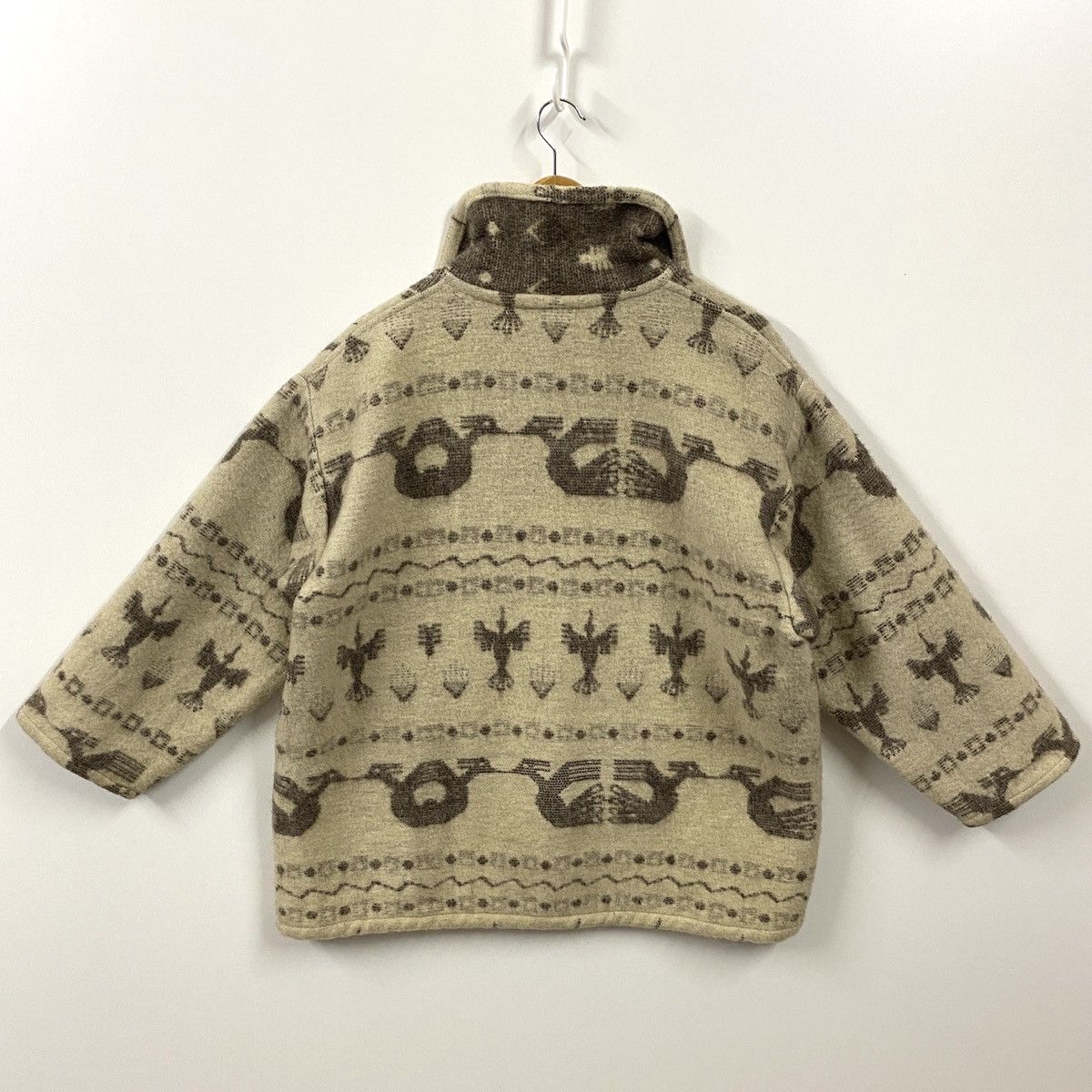 Native × Western Mountaineering Vintage SHAMAN Ecuador Wool Coat Native Southwestern Heavy Size US M / EU 48-50 / 2 - 9 Thumbnail