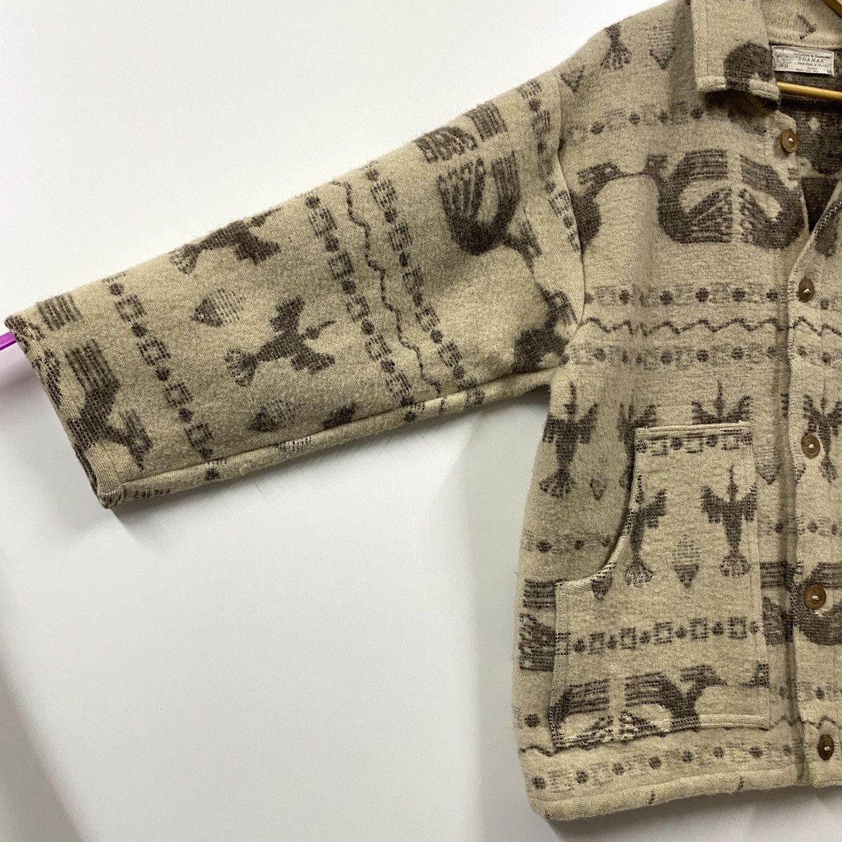 Native × Western Mountaineering Vintage SHAMAN Ecuador Wool Coat Native Southwestern Heavy Size US M / EU 48-50 / 2 - 5 Thumbnail