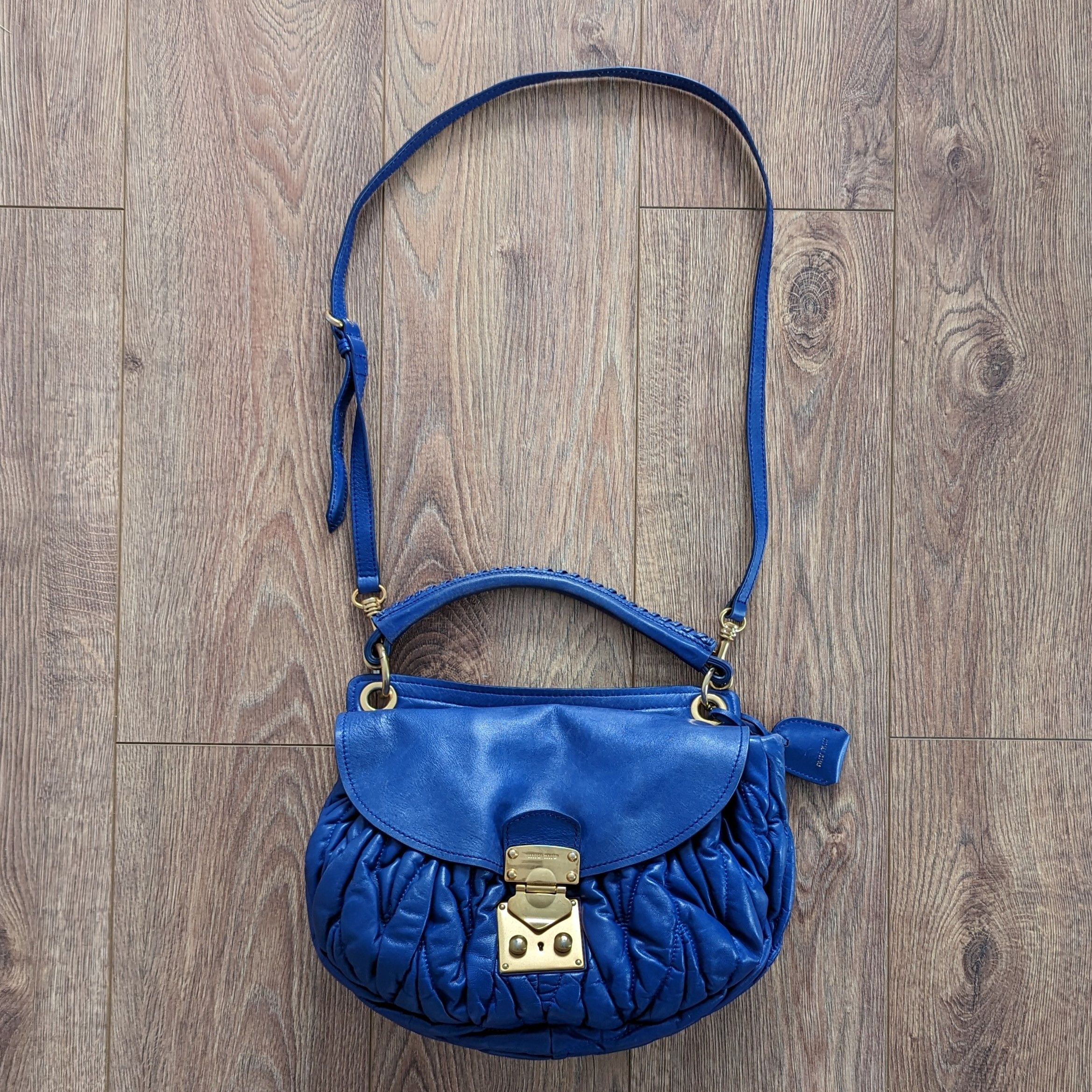 Miu Miu ARCHIVE MIU MIU FW 1999 SHOELACE LEATHER SHOULDER