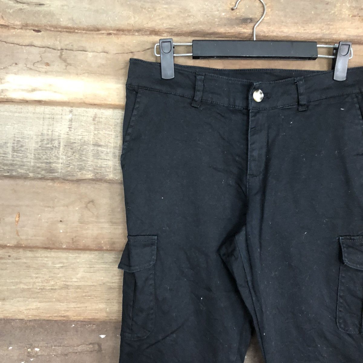 Japanese Brand Japan Black Multipocket Tactical Cargo Pants #0561 Size US 29 - 6 Thumbnail