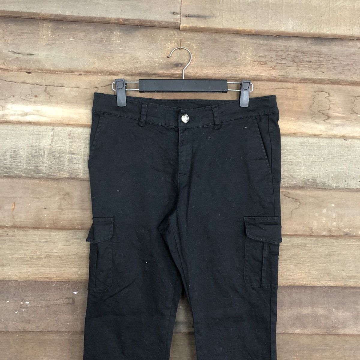 Japanese Brand Japan Black Multipocket Tactical Cargo Pants #0561 Size US 29 - 2 Thumbnail