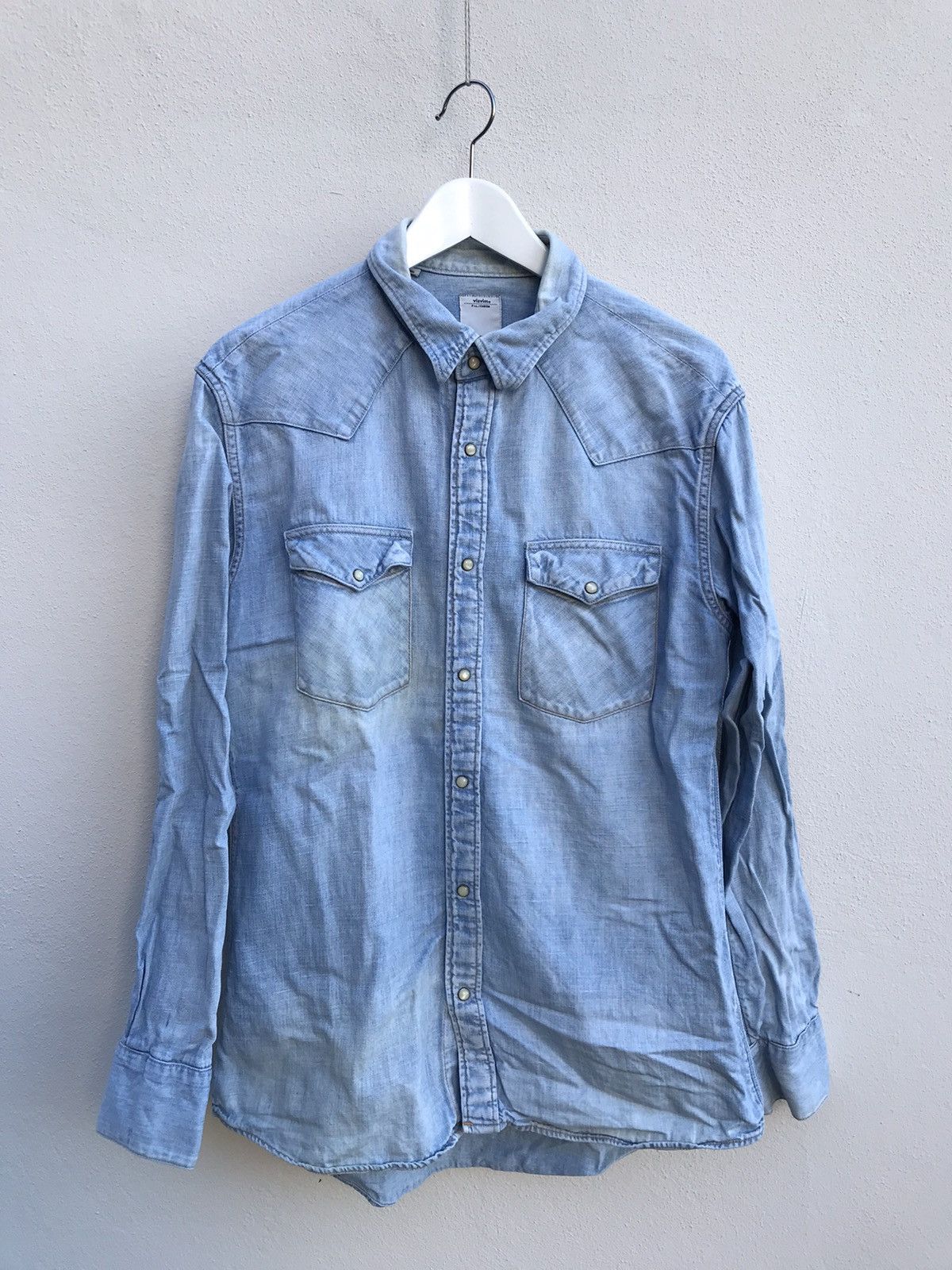 Visvim VISVIM ALBACORE DENIM SHIRT DAMAGED CHECK | Grailed