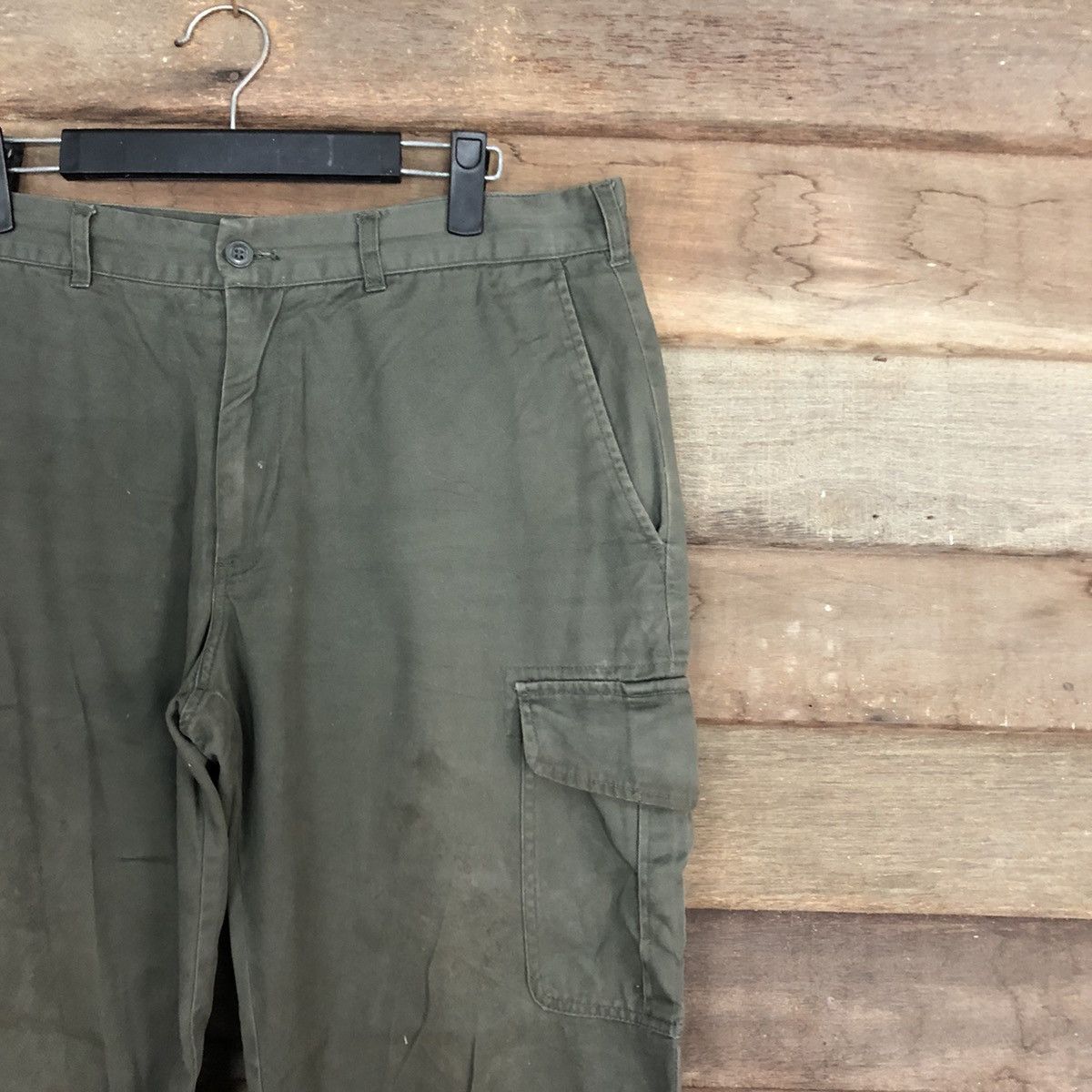 Japanese Brand Japan Brand Green BAGGY Cargo Pants #0557 Size US 32 / EU 48 - 5 Thumbnail