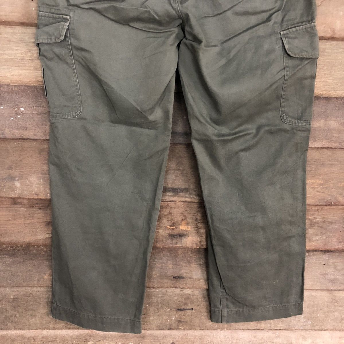 Japanese Brand Japan Brand Green BAGGY Cargo Pants #0557 Size US 32 / EU 48 - 10 Thumbnail