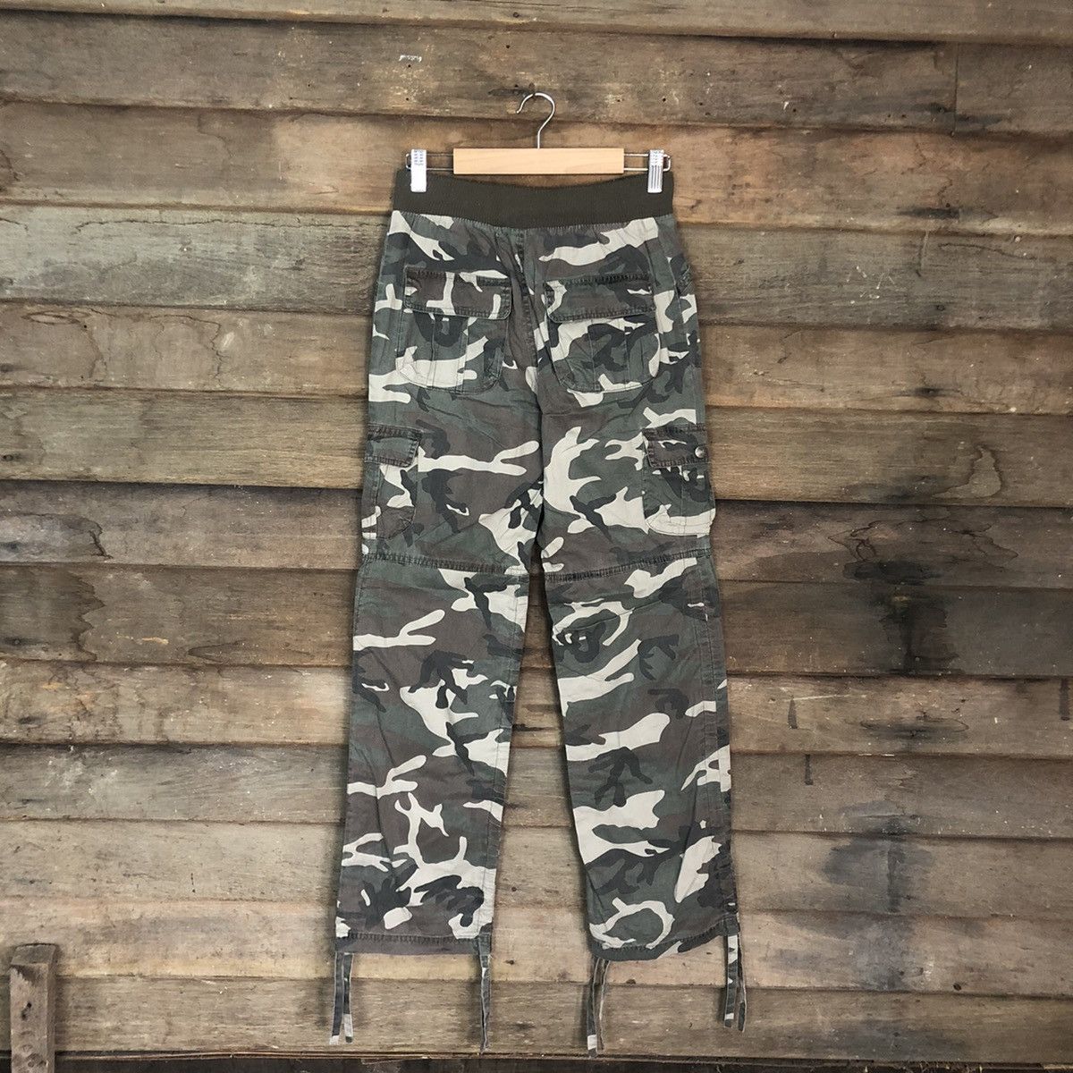 Japanese Brand Besum Green Multipocket Camo Cargo Pants #0554 Size US 26 / EU 42 - 10 Thumbnail