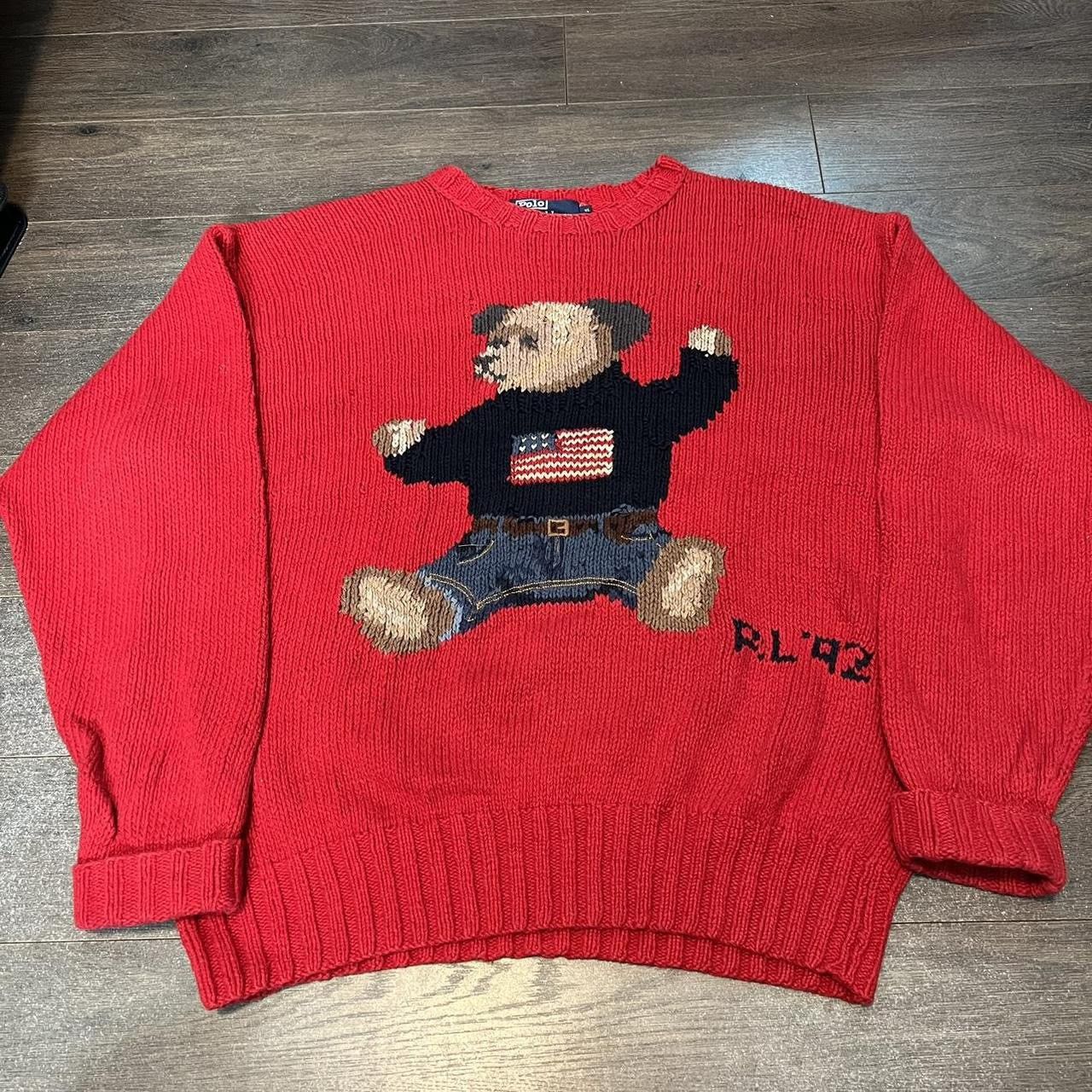 Ralph Lauren Vintage Polo Ralph Lauren polo bear hand knit sweater