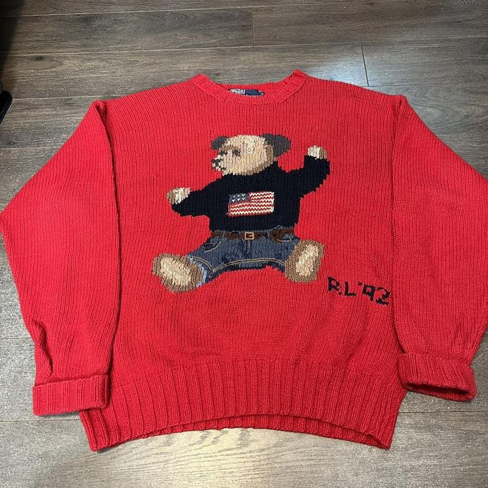 Ralph Lauren Vintage Polo Ralph Lauren polo bear hand knit sweater