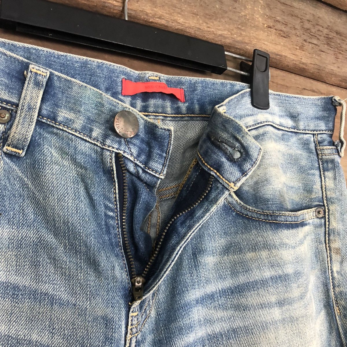 Black Label Red Card Blue Skinny Denim Jeans Pants #0553 Size US 30 / EU 46 - 6 Thumbnail