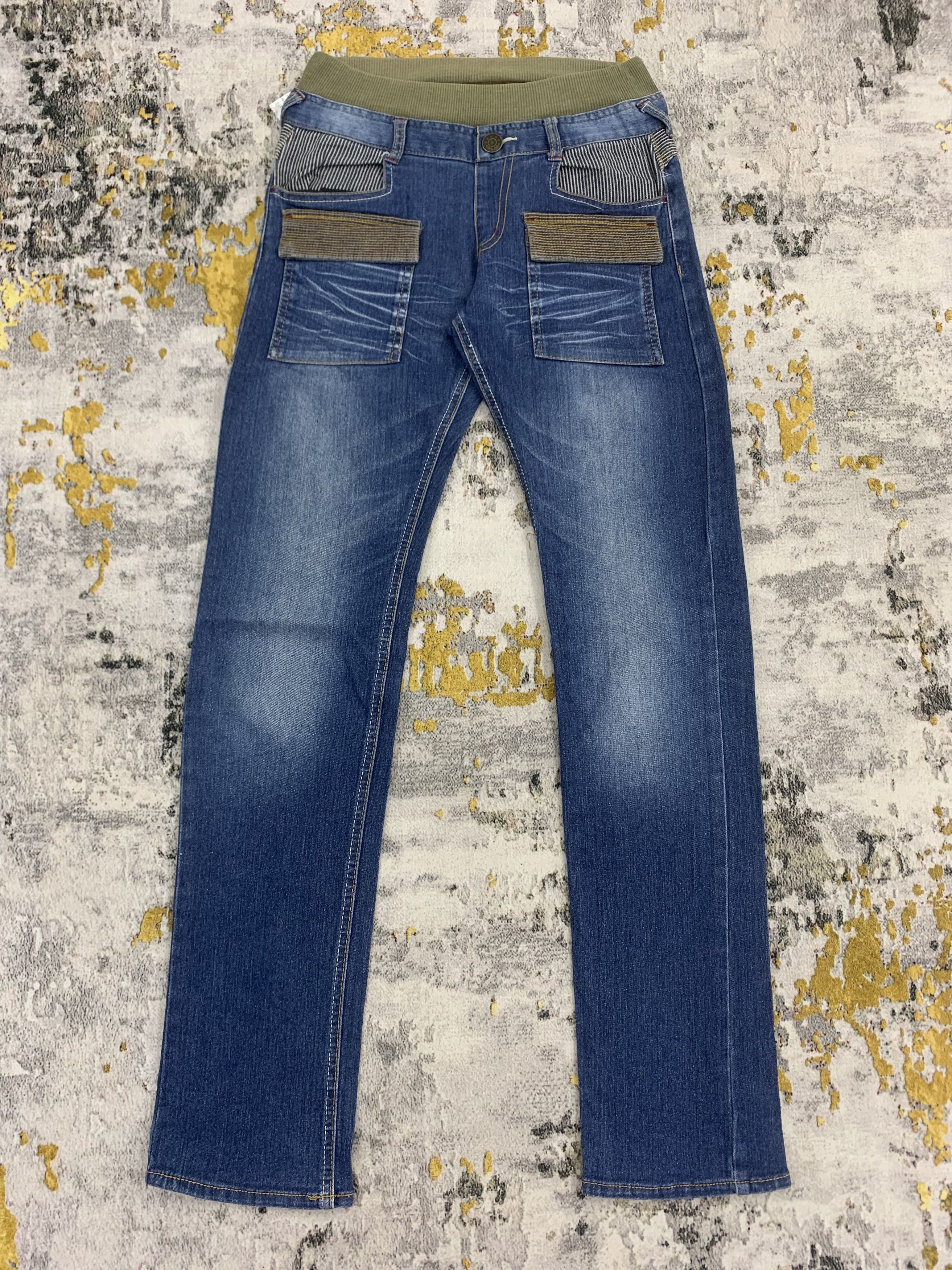 Japanese Brand Blue Denim Faded Jeans Rush Hour Bush Pants Size US 26 / EU 42 - 1 Thumbnail