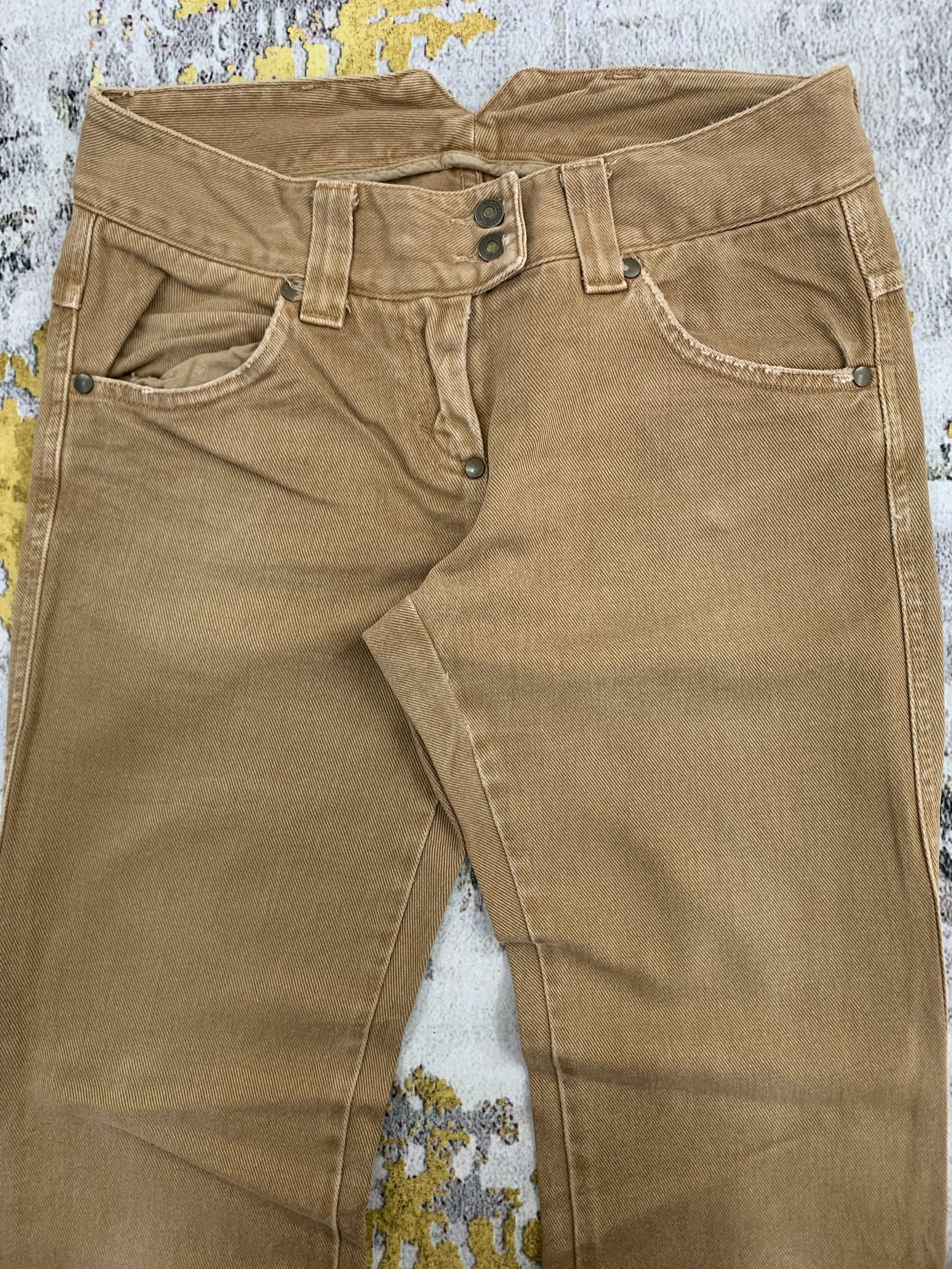United Colors Of Benetton Brown Jeans Faded United Colors Of Benetton Size US 26 / EU 42 - 2 Thumbnail