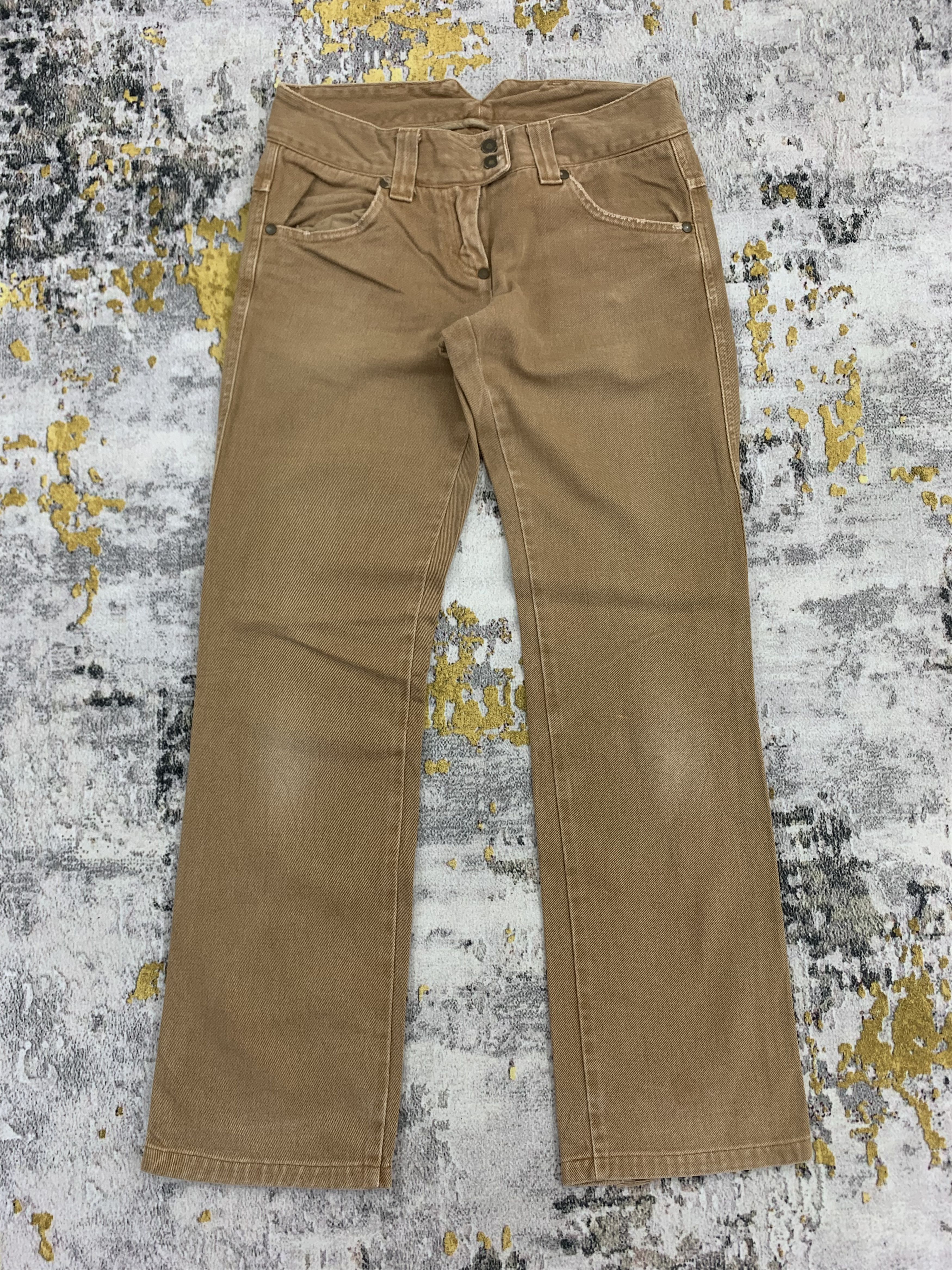 United Colors Of Benetton Brown Jeans Faded United Colors Of Benetton Size US 26 / EU 42 - 1 Thumbnail