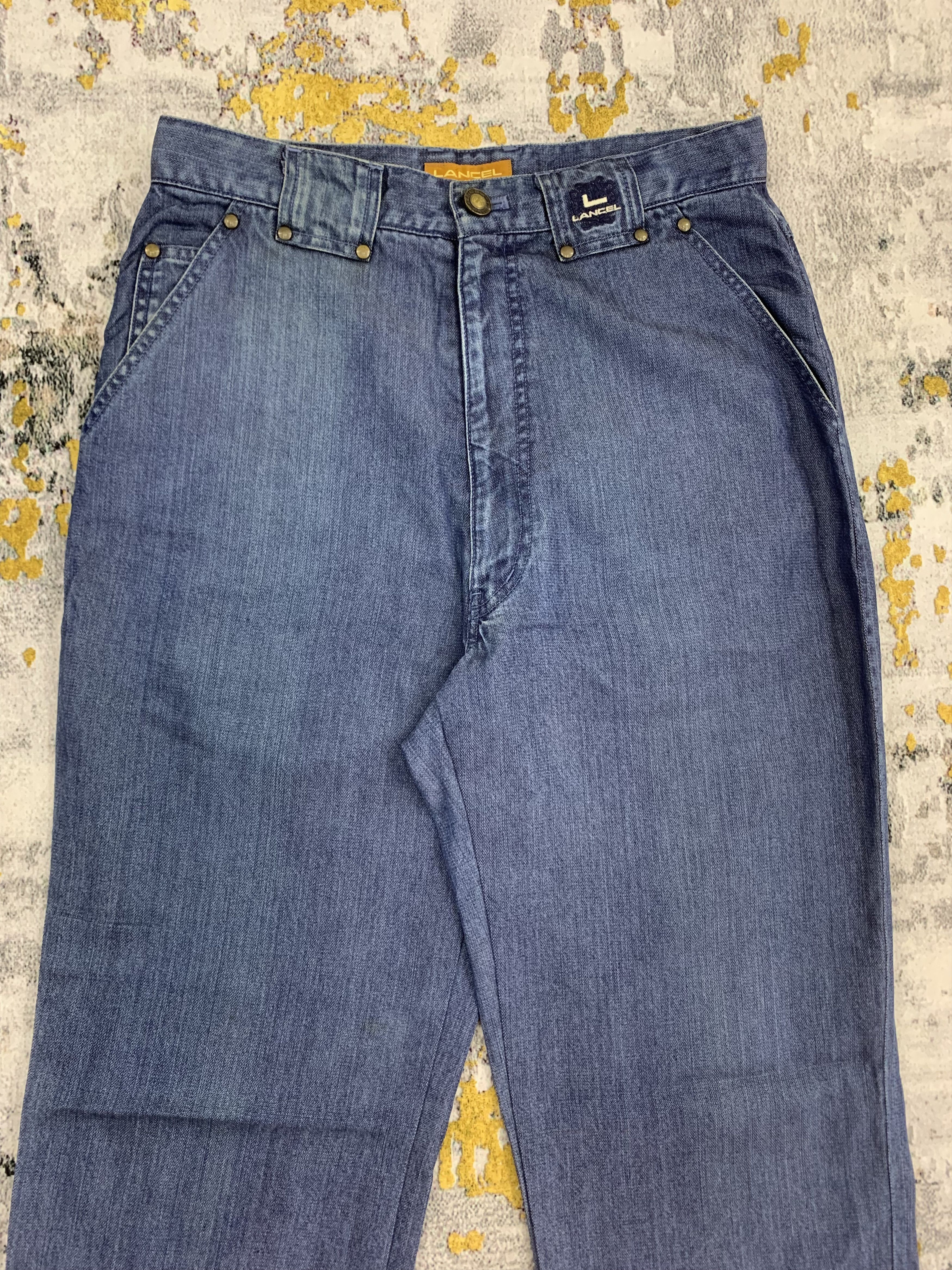 Lancel Vintage Lancel Blue Jeans Embroidery Logo Size US 28 / EU 44 - 2 Thumbnail