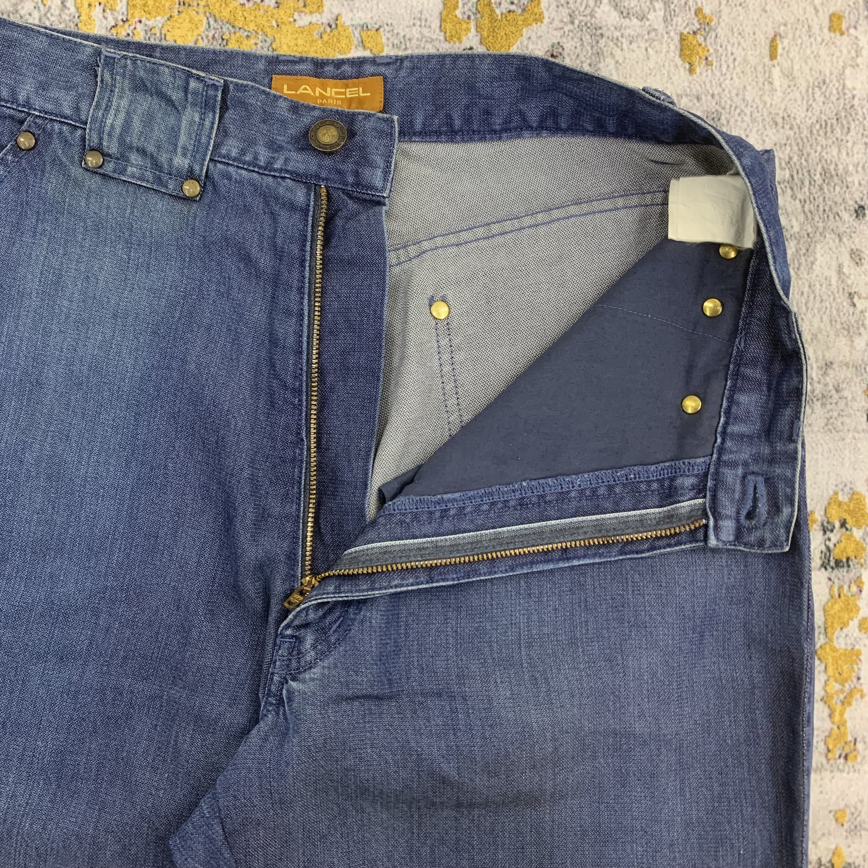Lancel Vintage Lancel Blue Jeans Embroidery Logo Size US 28 / EU 44 - 4 Thumbnail