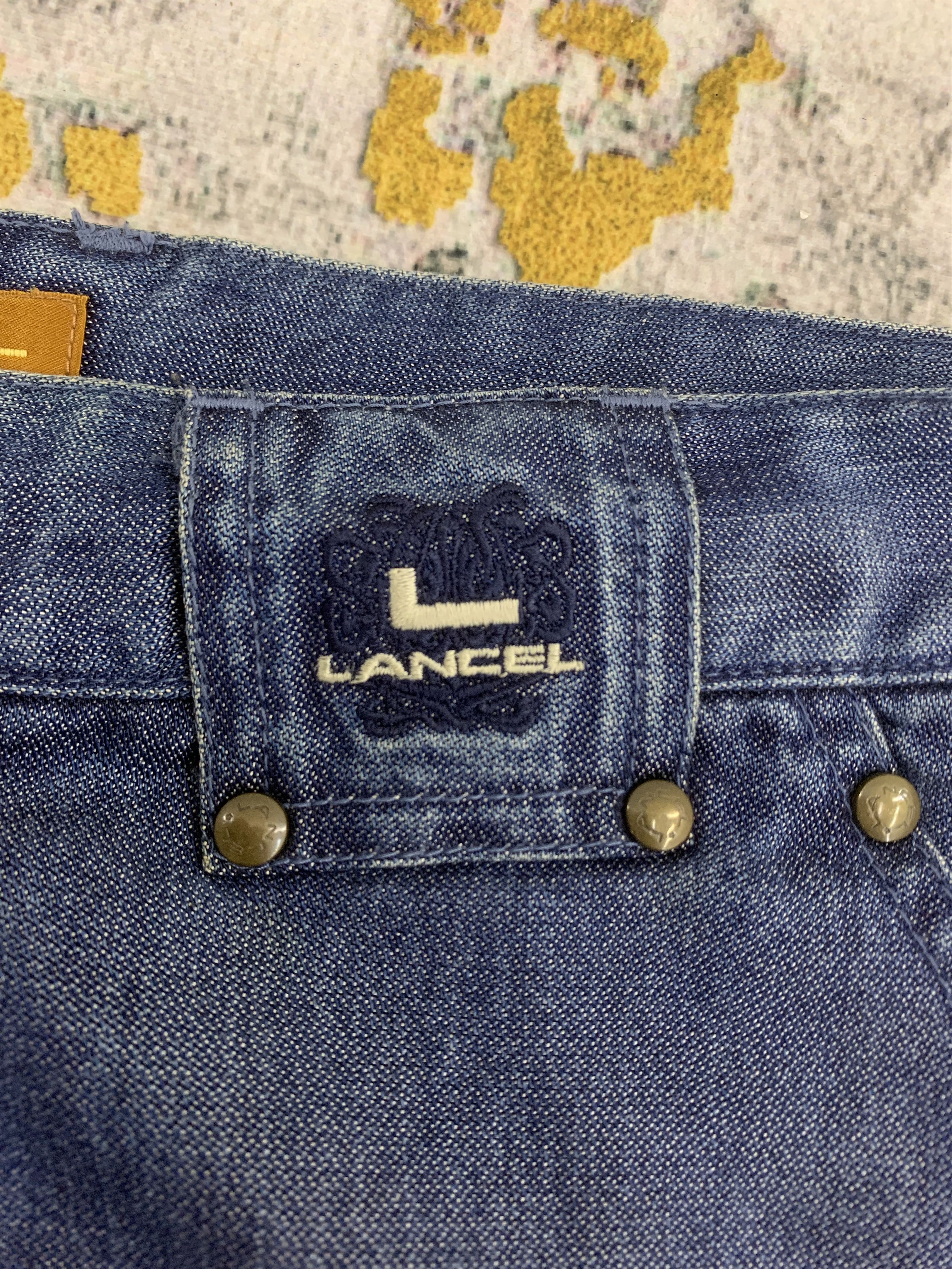 Lancel Vintage Lancel Blue Jeans Embroidery Logo Size US 28 / EU 44 - 3 Thumbnail
