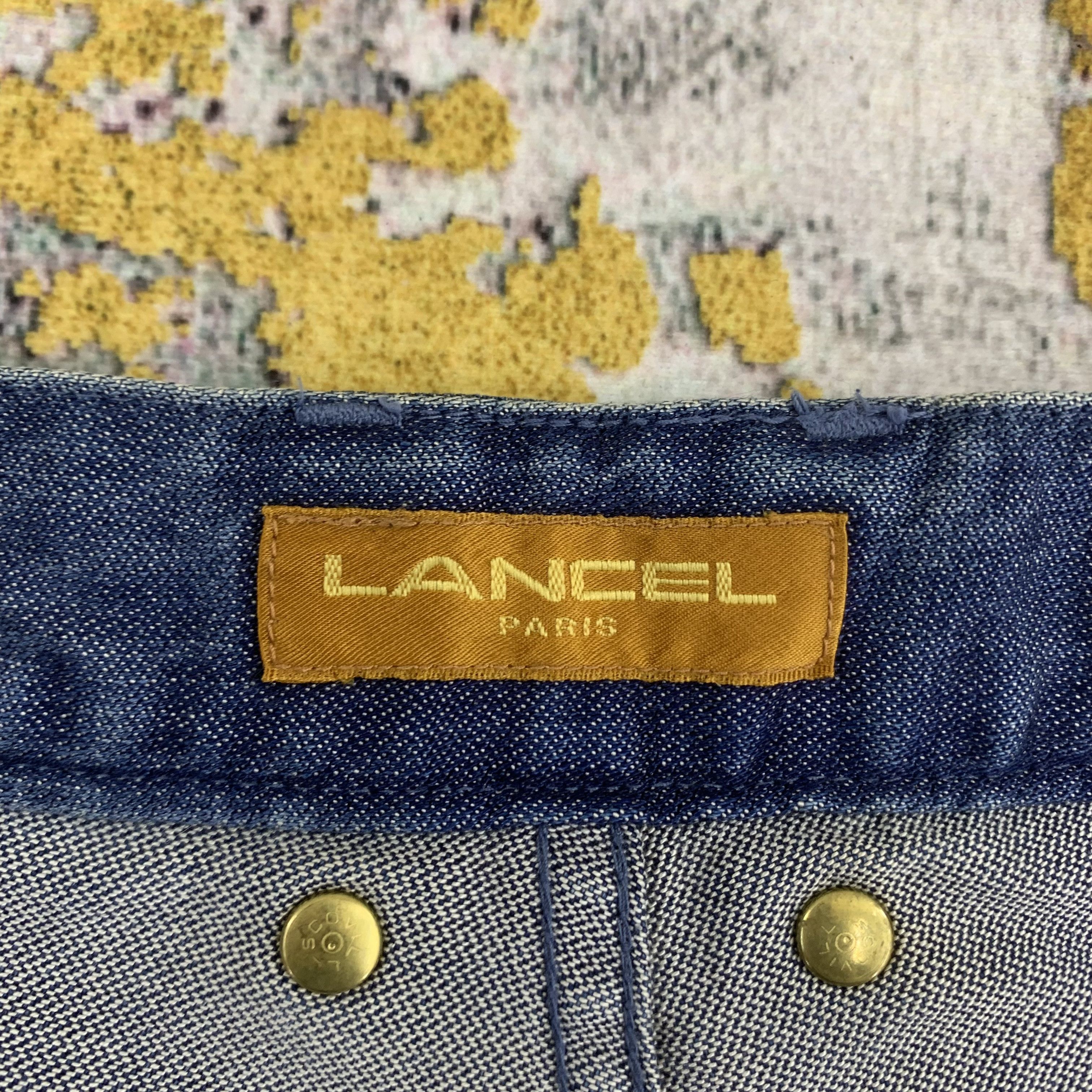 Lancel Vintage Lancel Blue Jeans Embroidery Logo Size US 28 / EU 44 - 5 Thumbnail