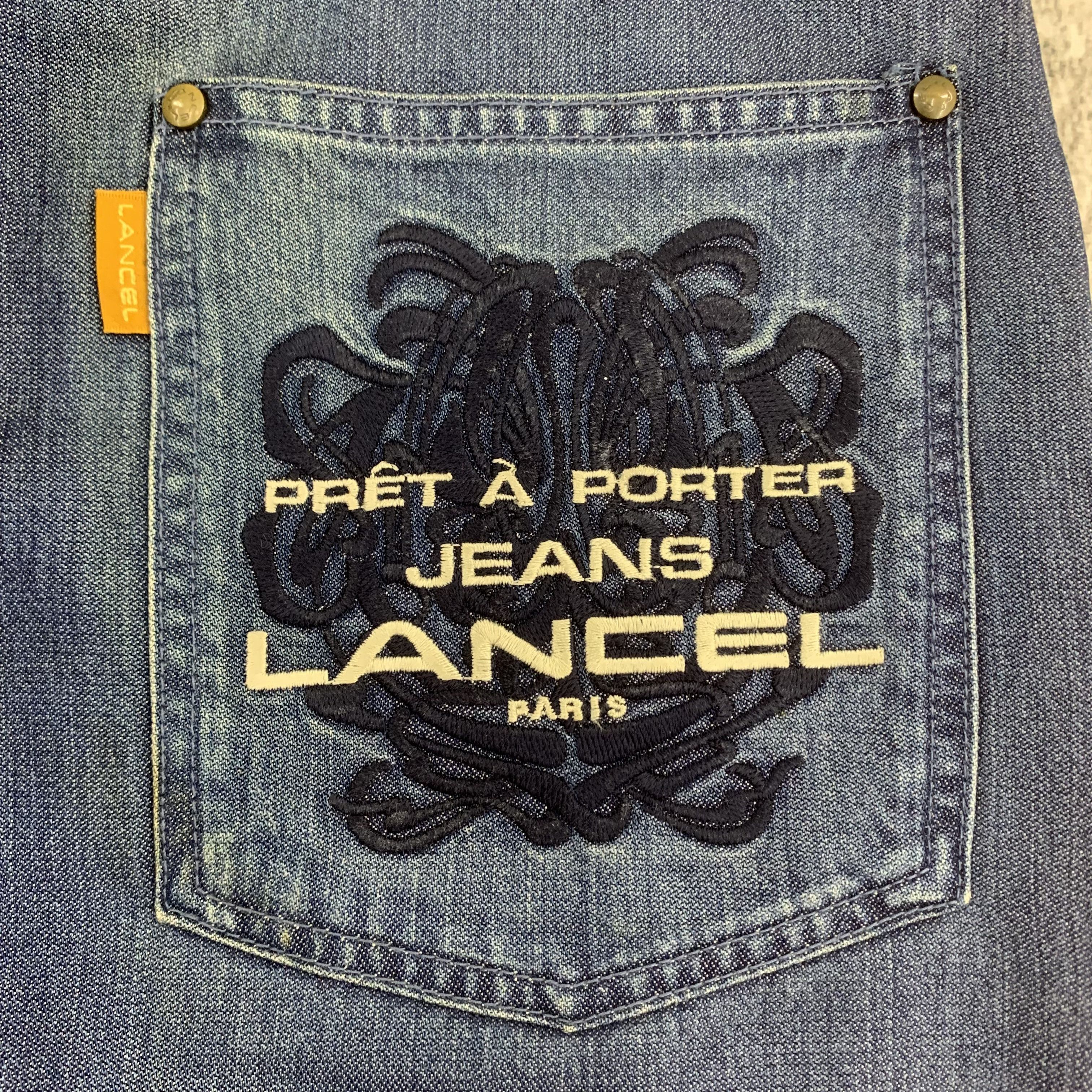 Lancel Vintage Lancel Blue Jeans Embroidery Logo Size US 28 / EU 44 - 8 Thumbnail