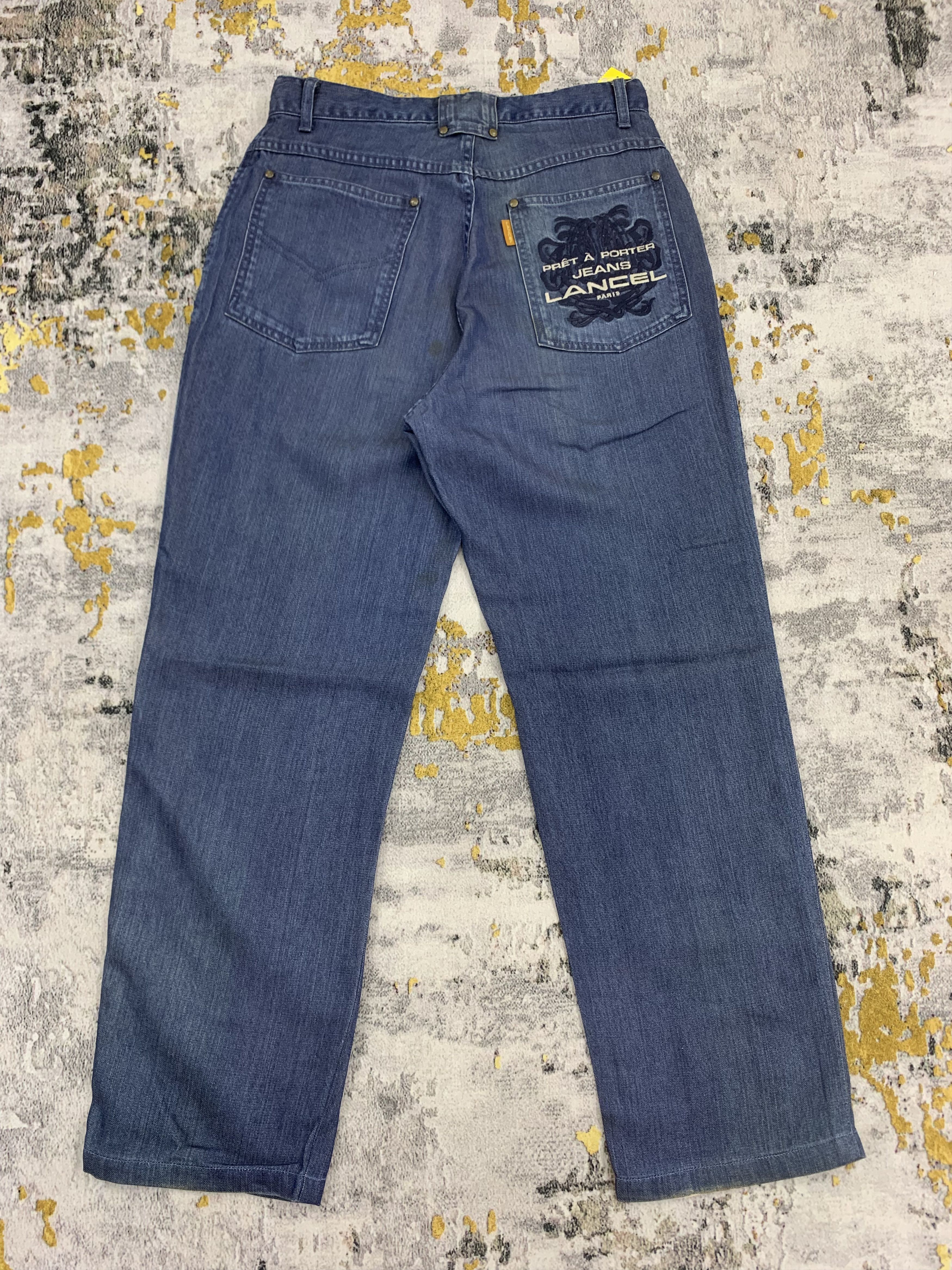 Lancel Vintage Lancel Blue Jeans Embroidery Logo Size US 28 / EU 44 - 6 Thumbnail