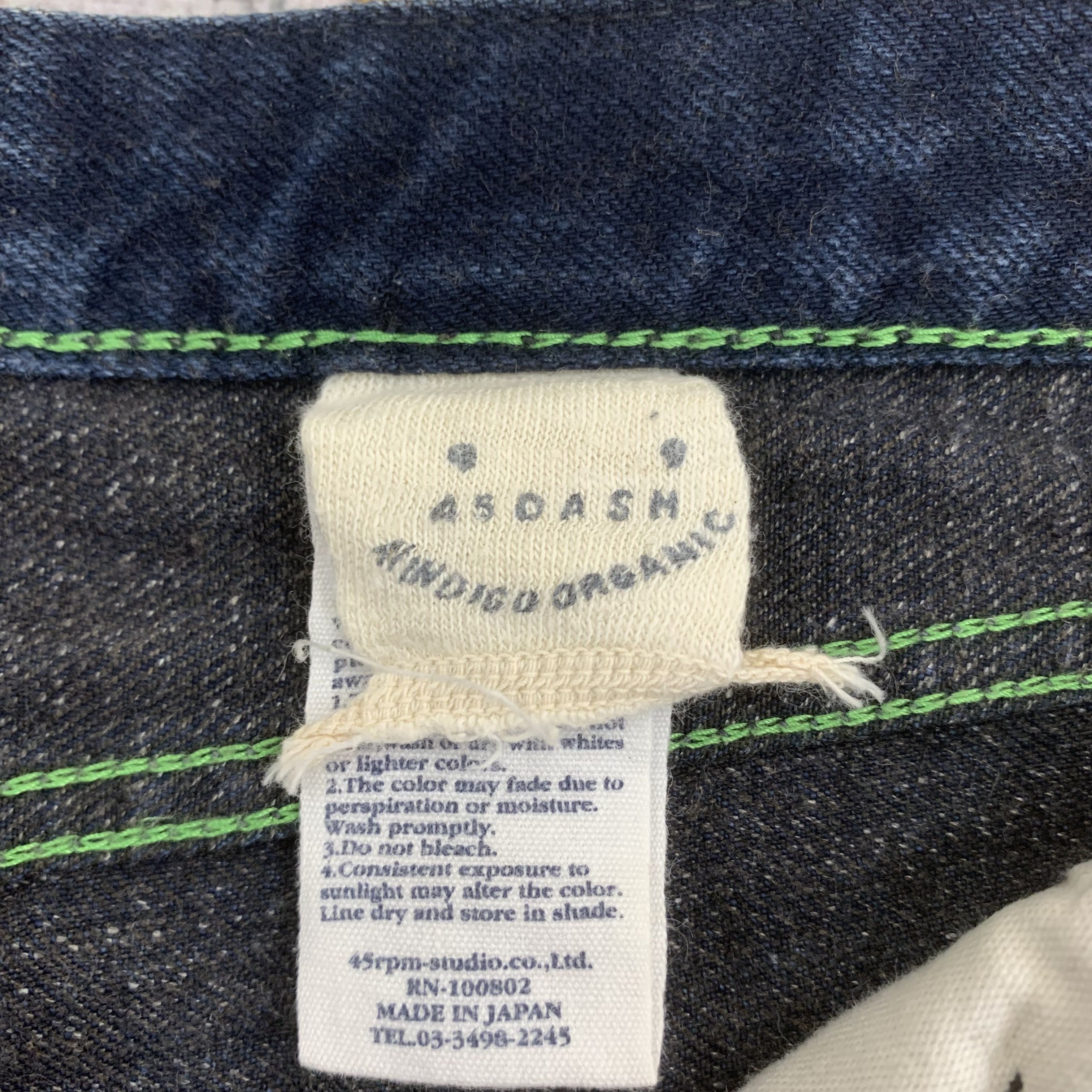 45rpm Vintage 45rpm Blue Jeans Straight Denim Size US 29 - 4 Thumbnail