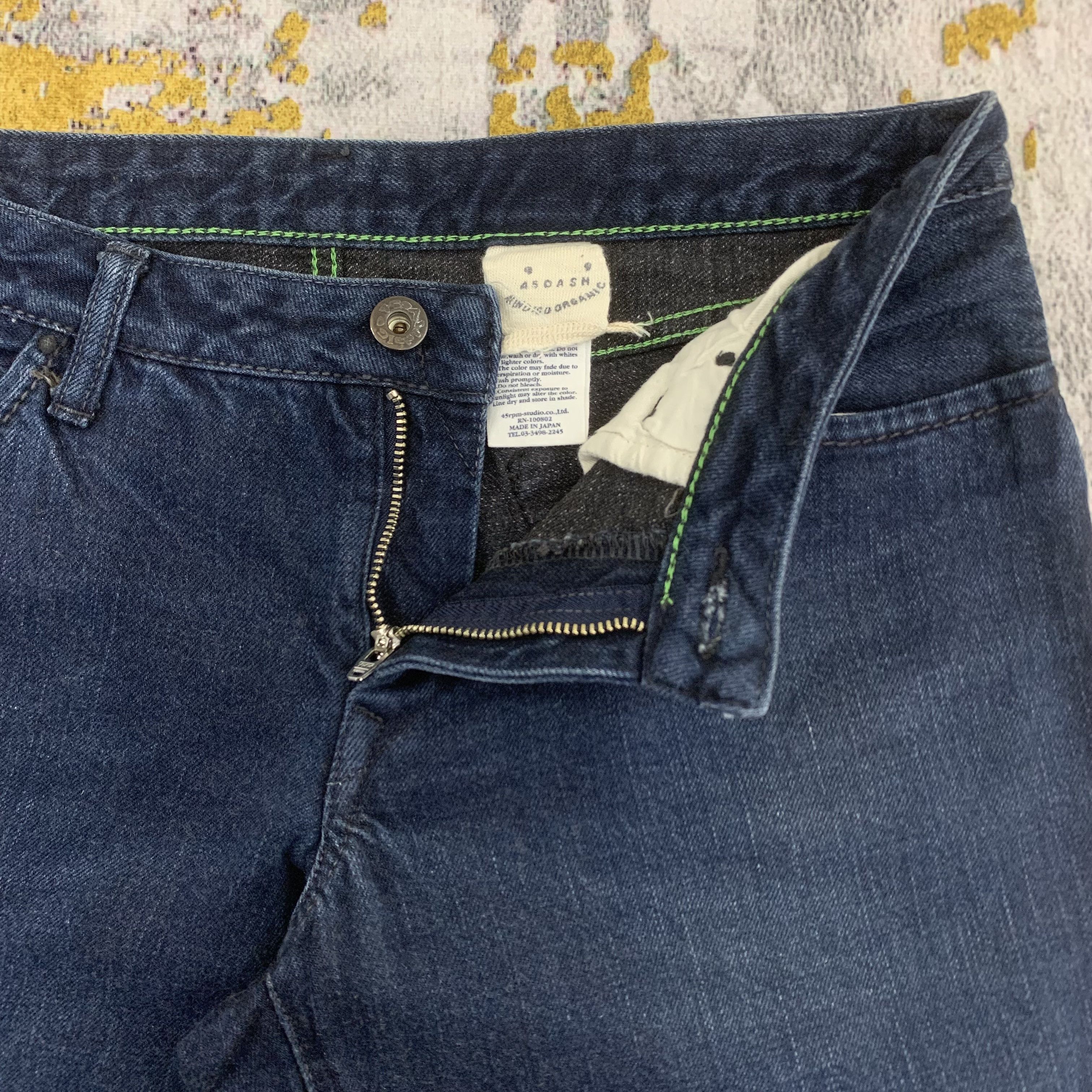 45rpm Vintage 45rpm Blue Jeans Straight Denim Size US 29 - 3 Thumbnail