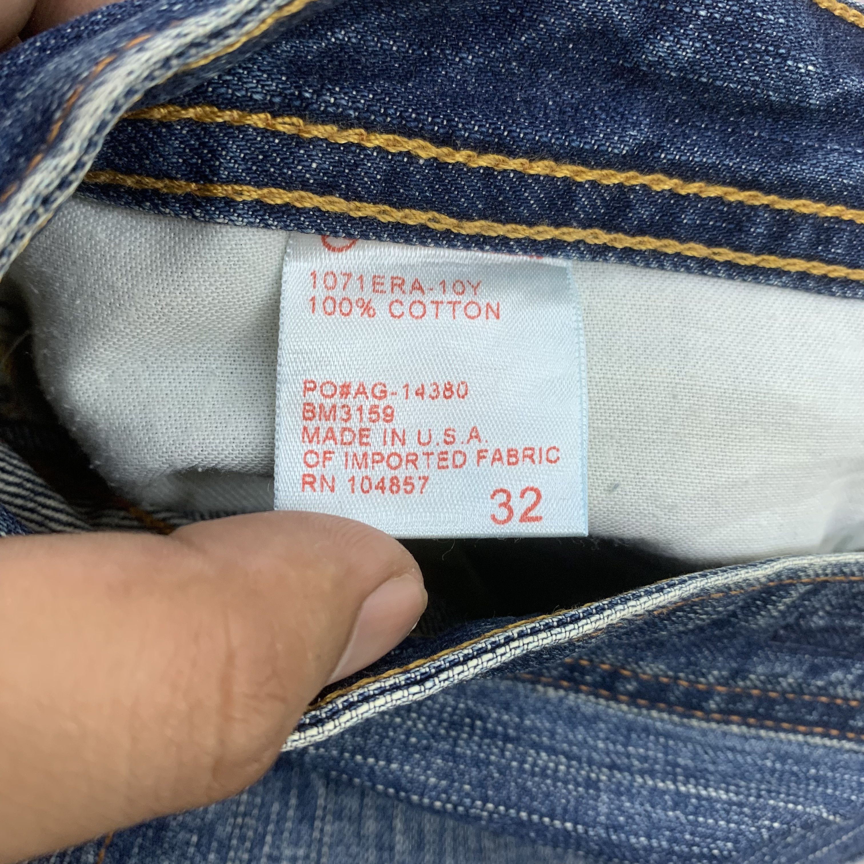 AG Adriano Goldschmied Blue Faded Jeans AG Adriano Goldschmied Straight Leg Size US 34 / EU 50 - 11 Thumbnail