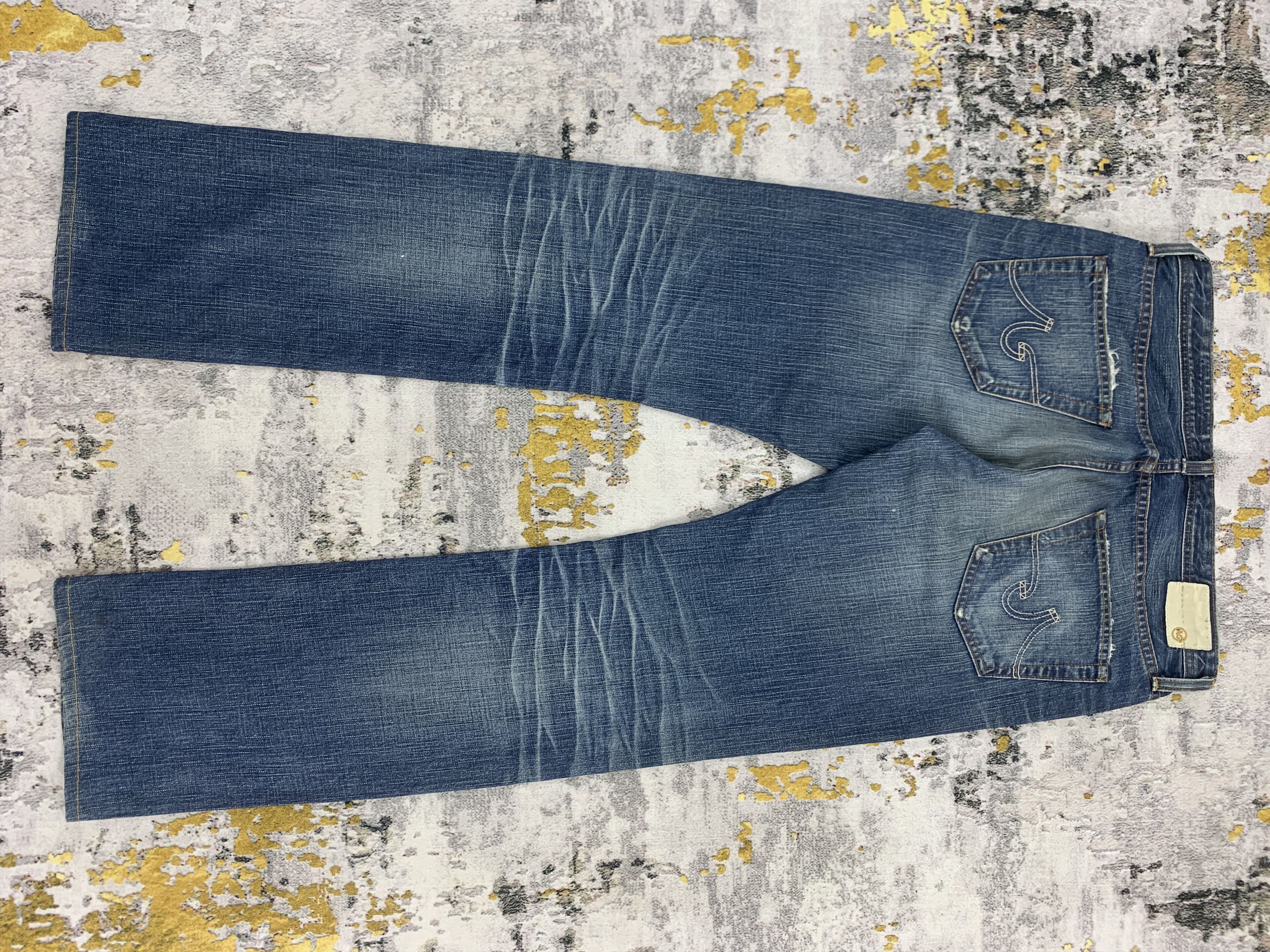 AG Adriano Goldschmied Blue Faded Jeans AG Adriano Goldschmied Straight Leg Size US 34 / EU 50 - 6 Thumbnail