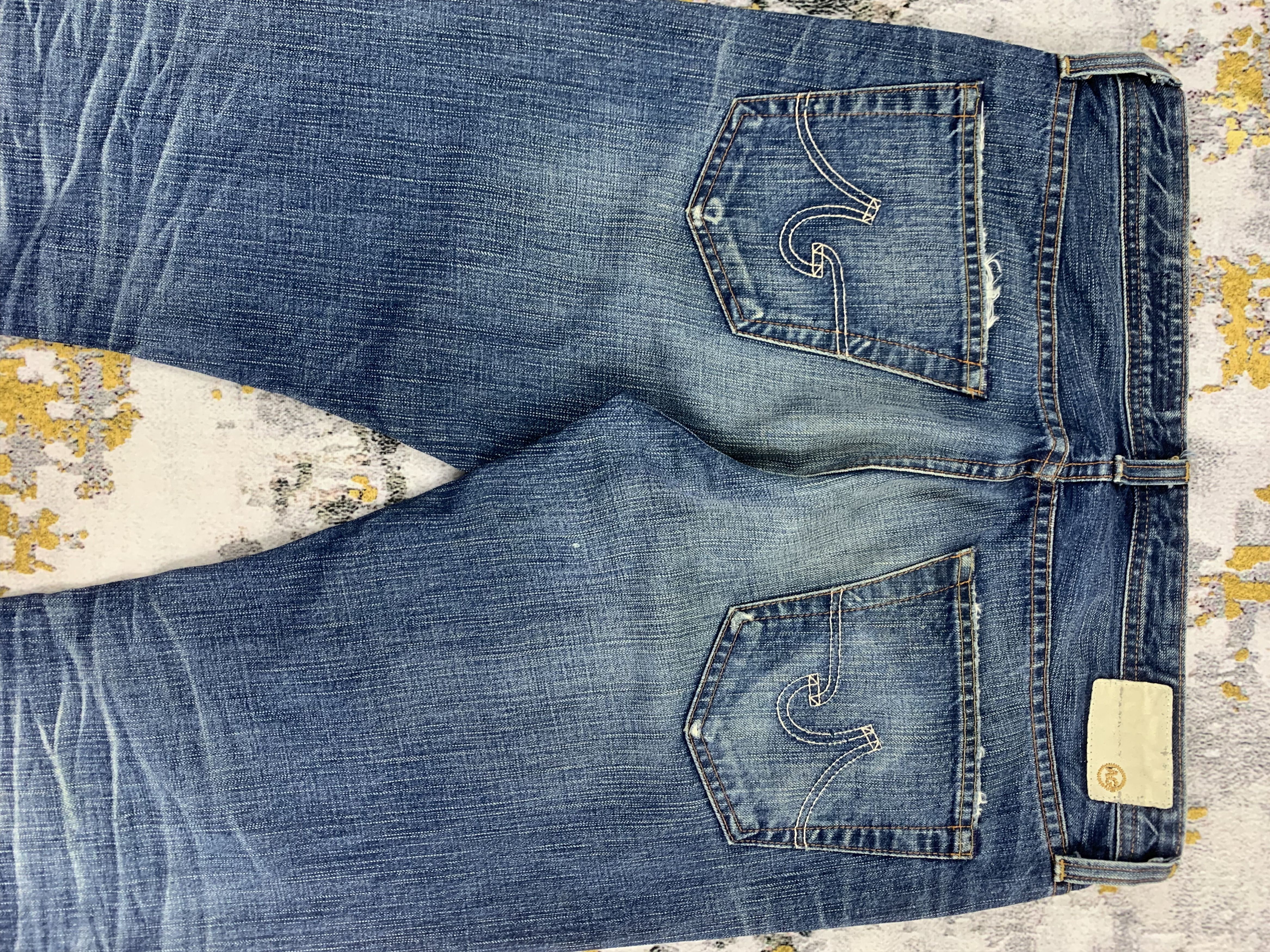 AG Adriano Goldschmied Blue Faded Jeans AG Adriano Goldschmied Straight Leg Size US 34 / EU 50 - 7 Thumbnail