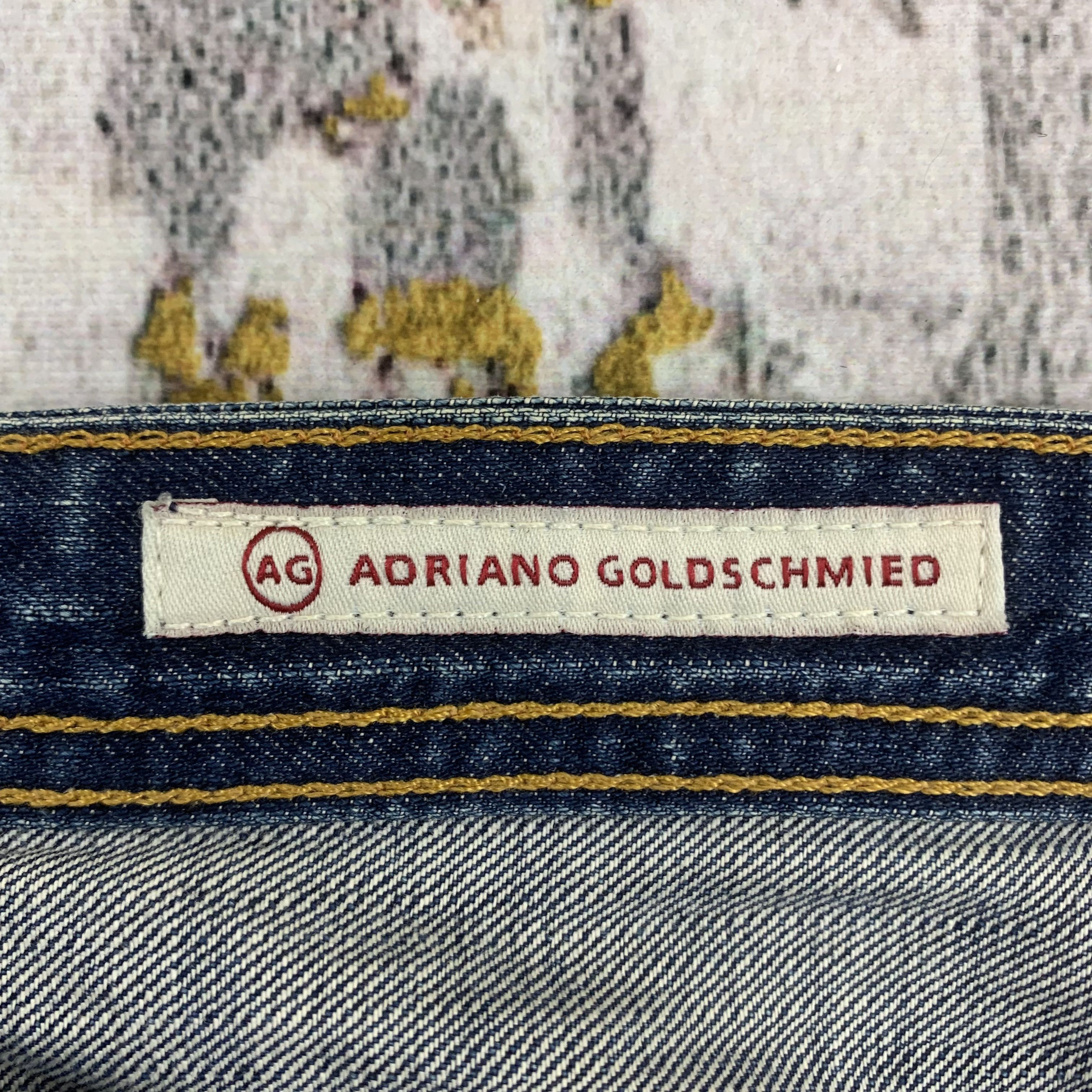 AG Adriano Goldschmied Blue Faded Jeans AG Adriano Goldschmied Straight Leg Size US 34 / EU 50 - 4 Thumbnail