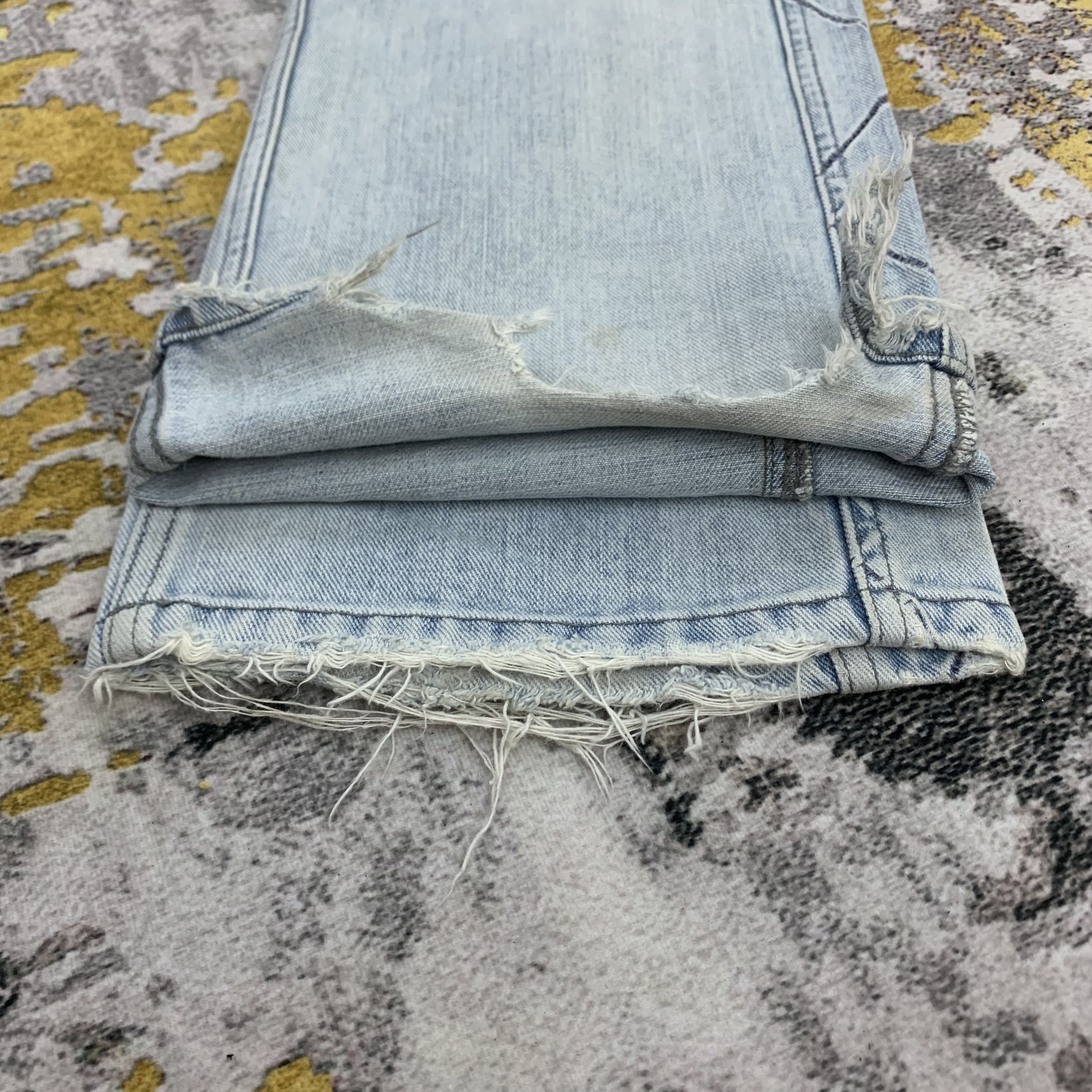 Lee Light Blue Wash Lee Jeans Distressed Denim Size US 32 / EU 48 - 8 Thumbnail